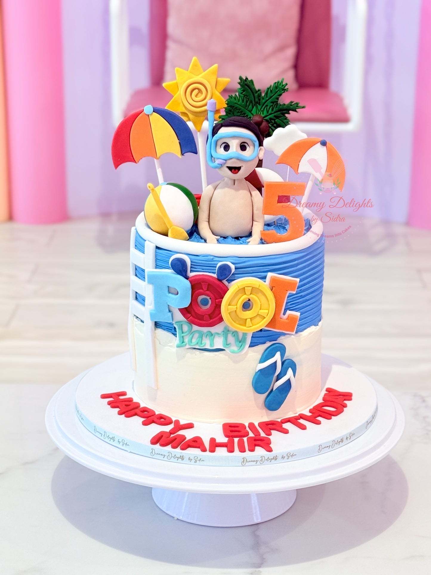 Pool Party Cake