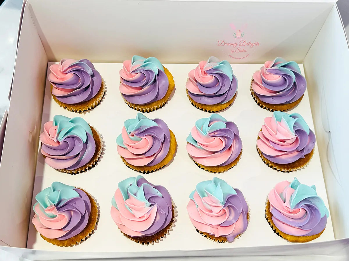 Multicolored Cupcakes