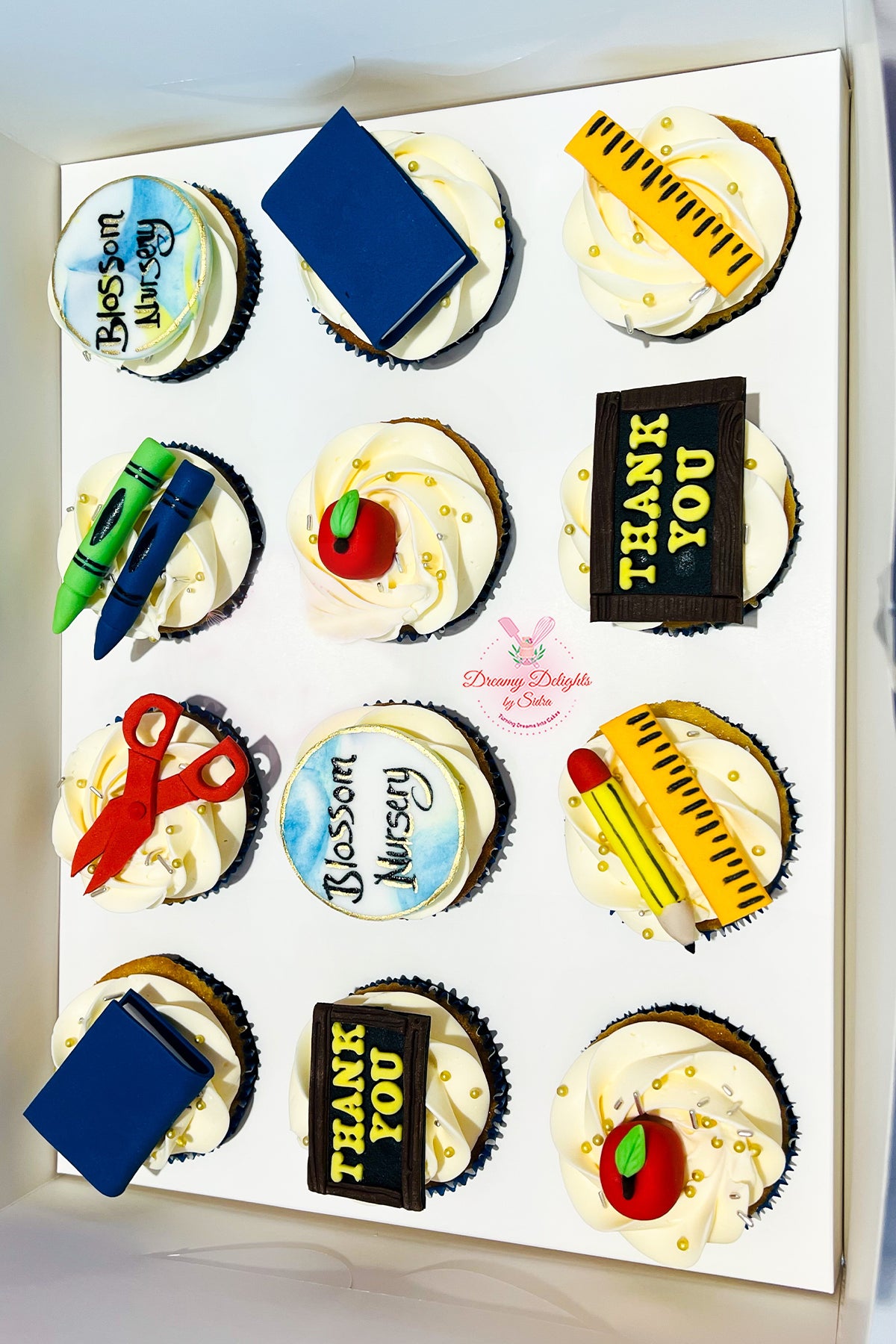 Thank you Teacher Cupcakes