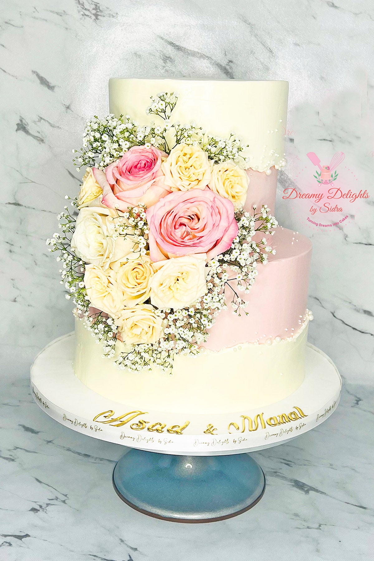 Floral Anniversary Cake