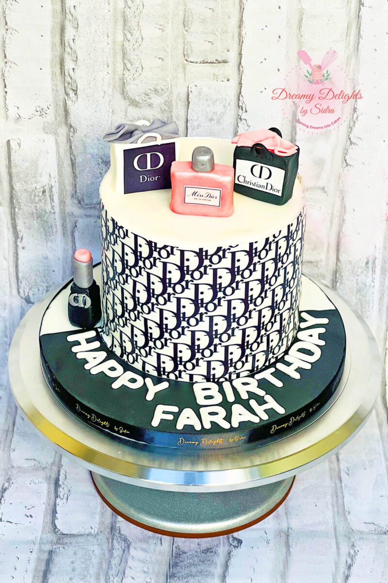 Couture-Inspired Dior Cake for Upscale Events