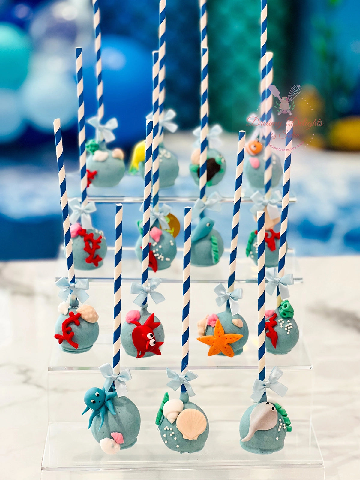 Sea World Cake Pops for Ocean-Themed Celebrations