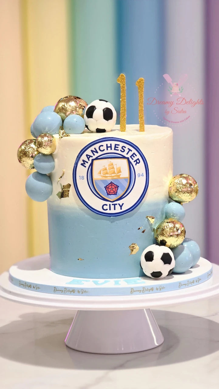 Manchester City Football Cake