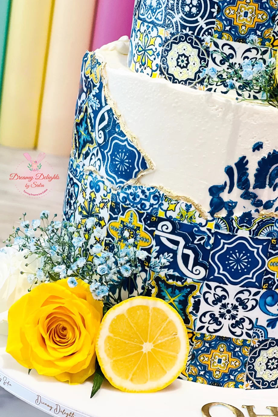 Lemon and Tiles cake