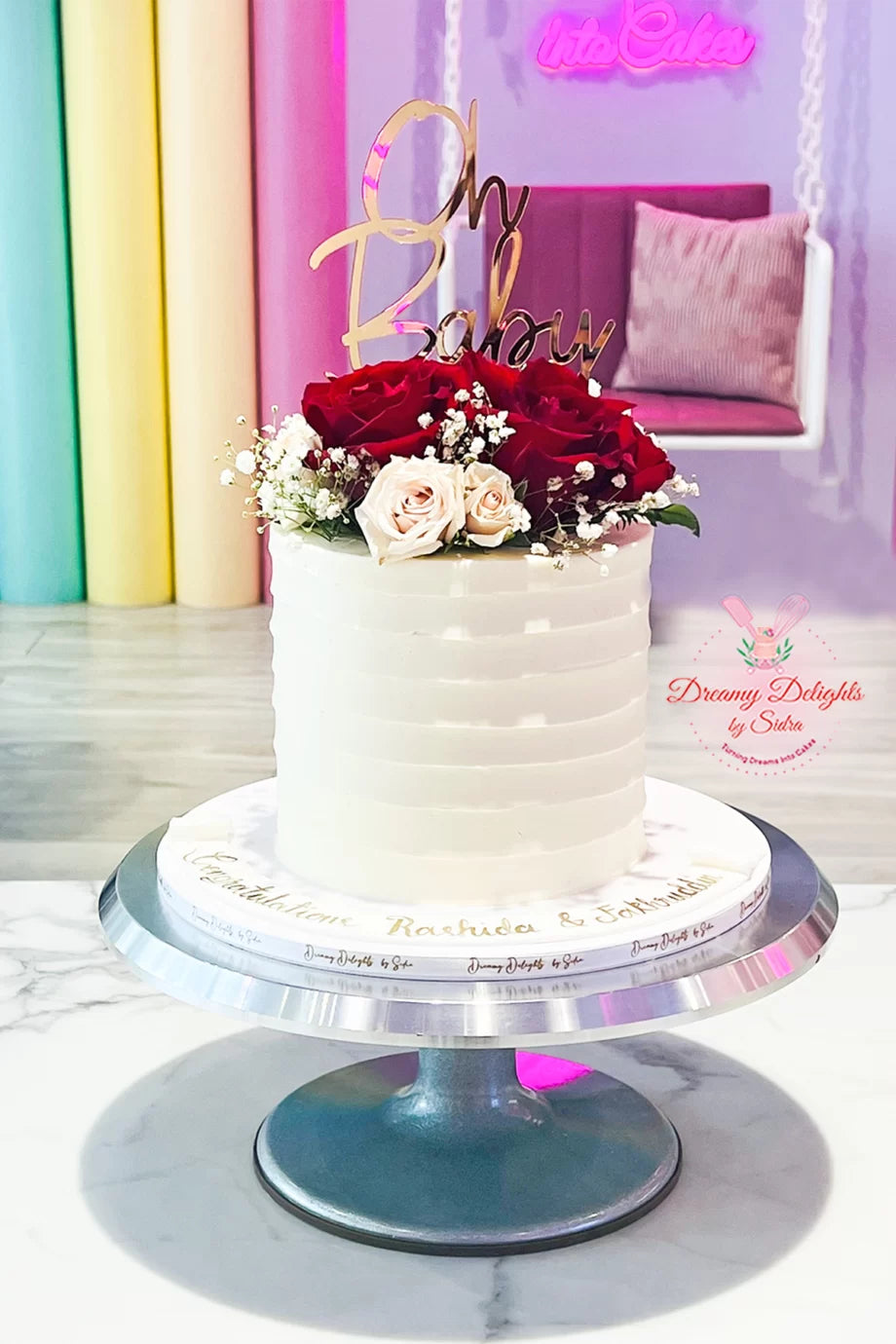 Oh Baby Flower Cake