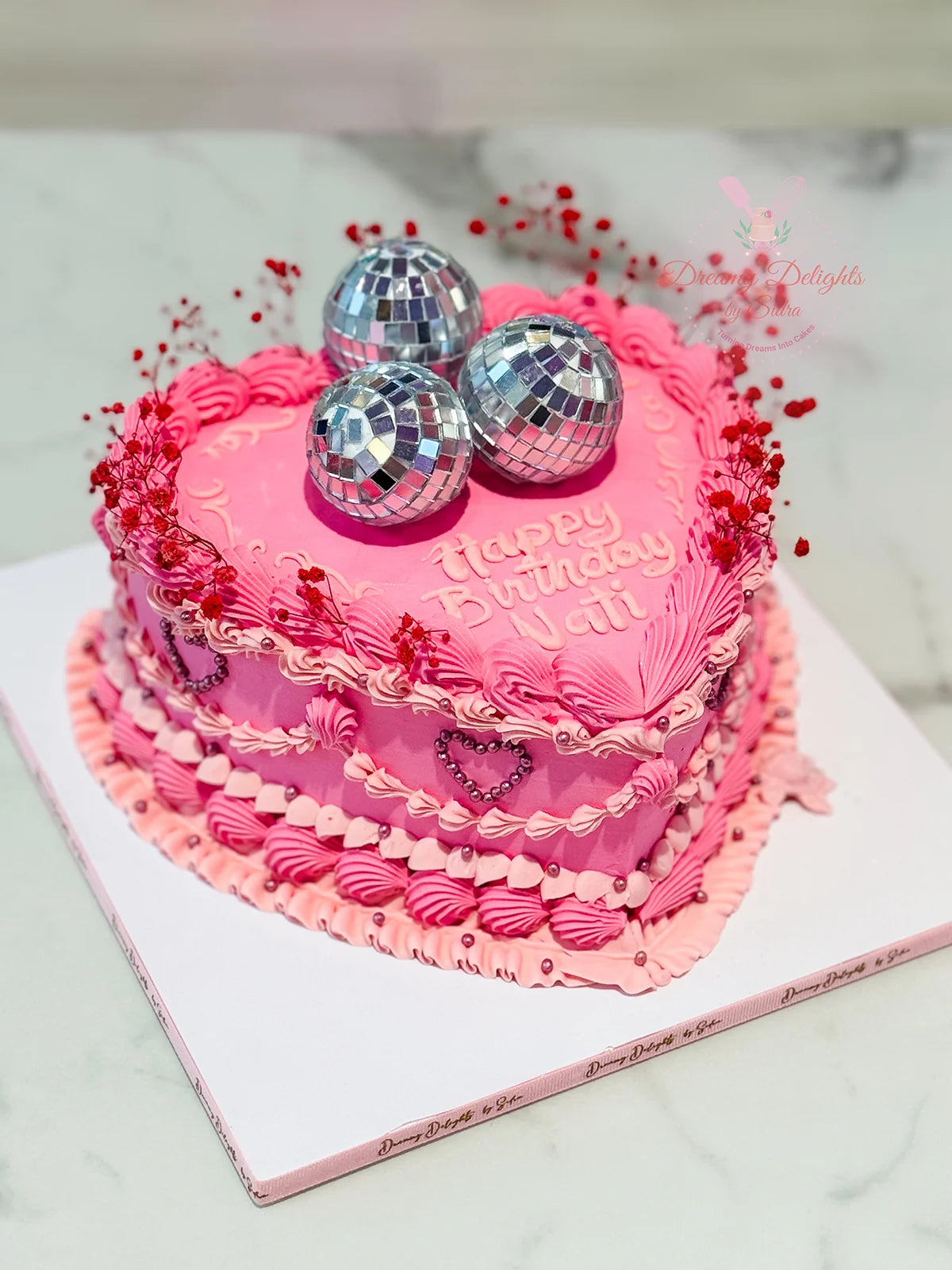 Vintage Heart Cake