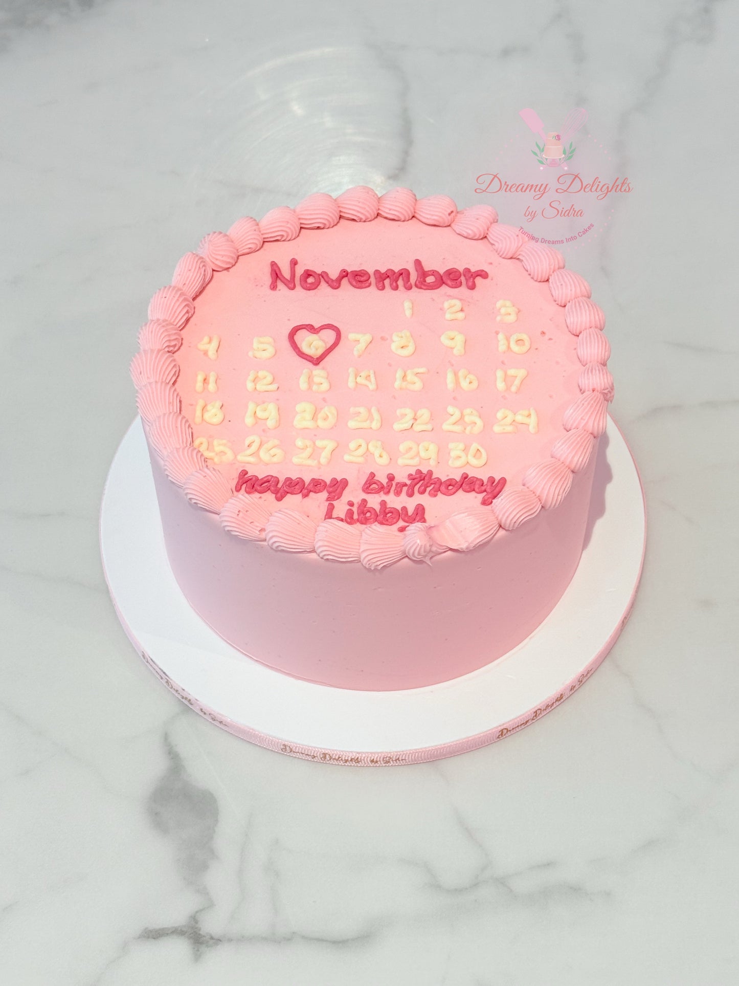 Luxury Calendar Cake