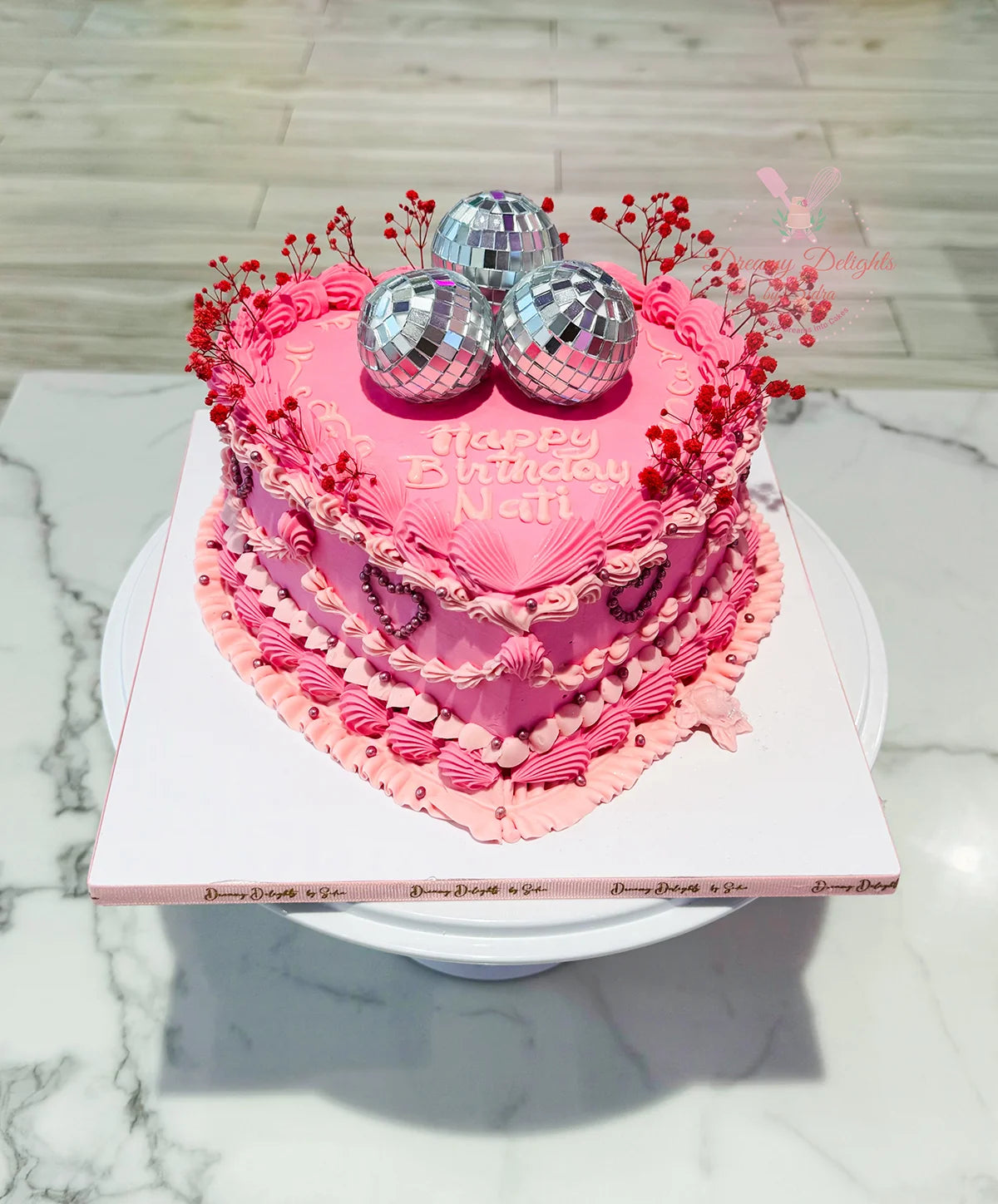 Vintage Heart Cake