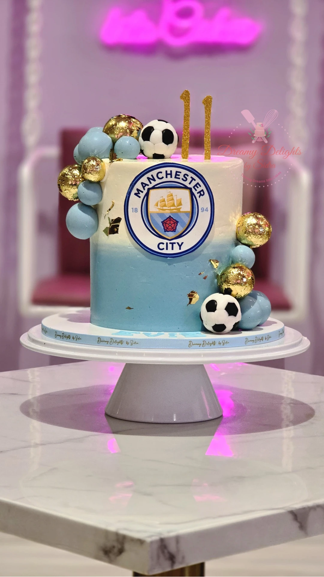 Manchester City Football Cake