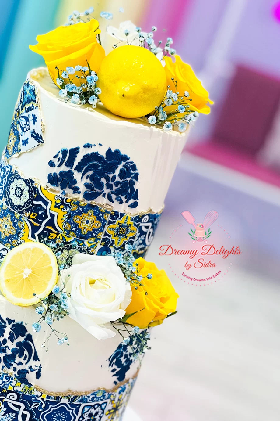 Lemon and Tiles cake