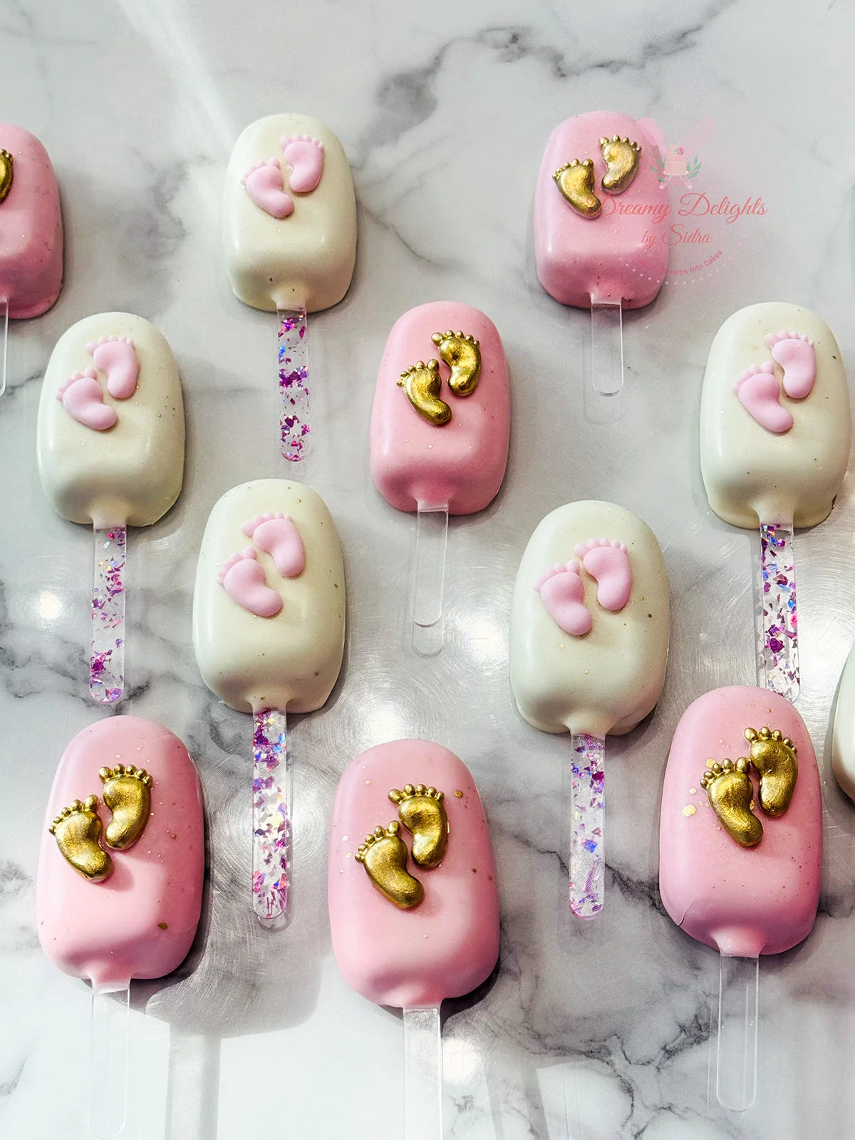 Boy or girl Baby Shower Cakesicles