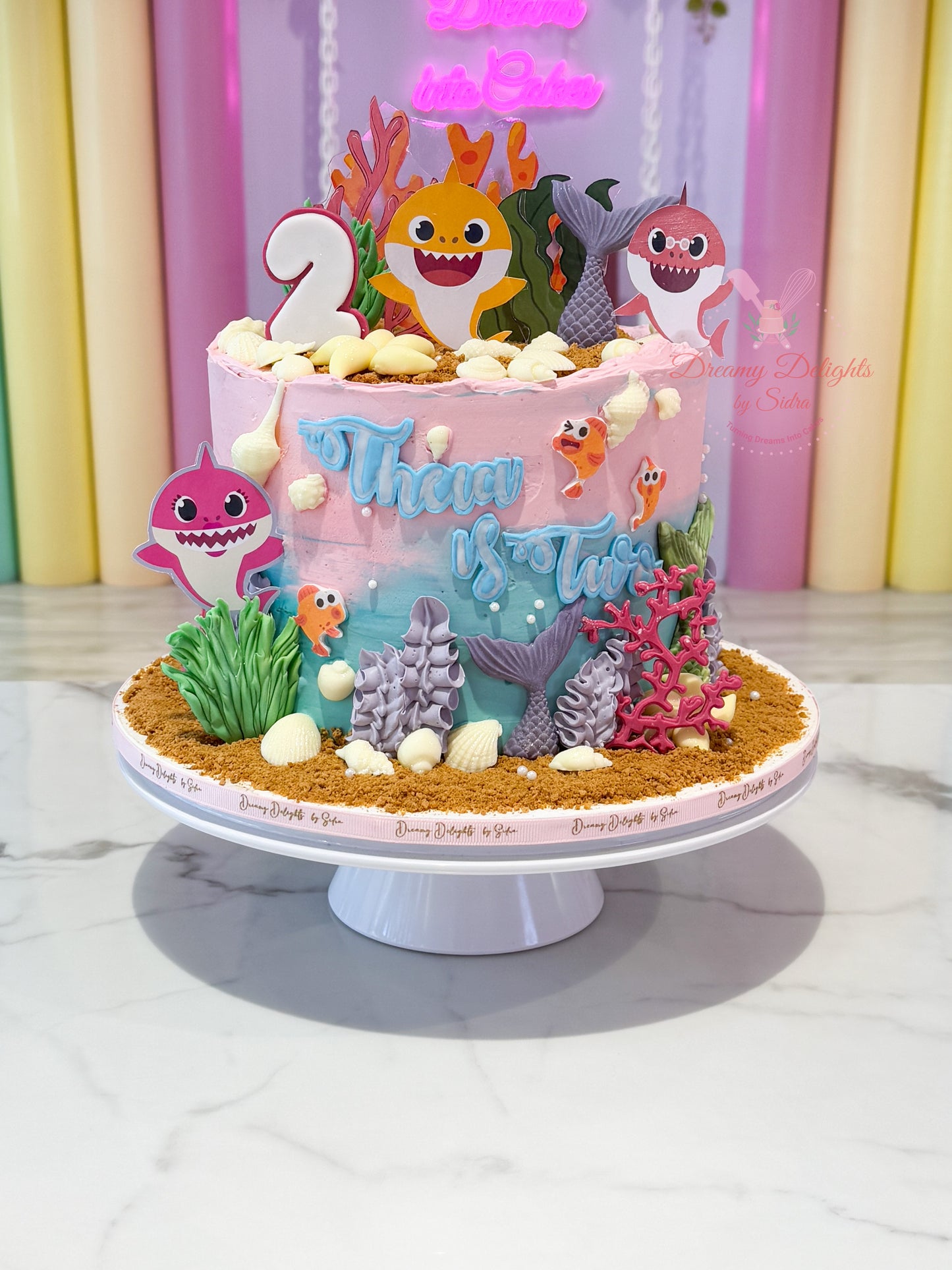 Baby Shark Cake for Girls