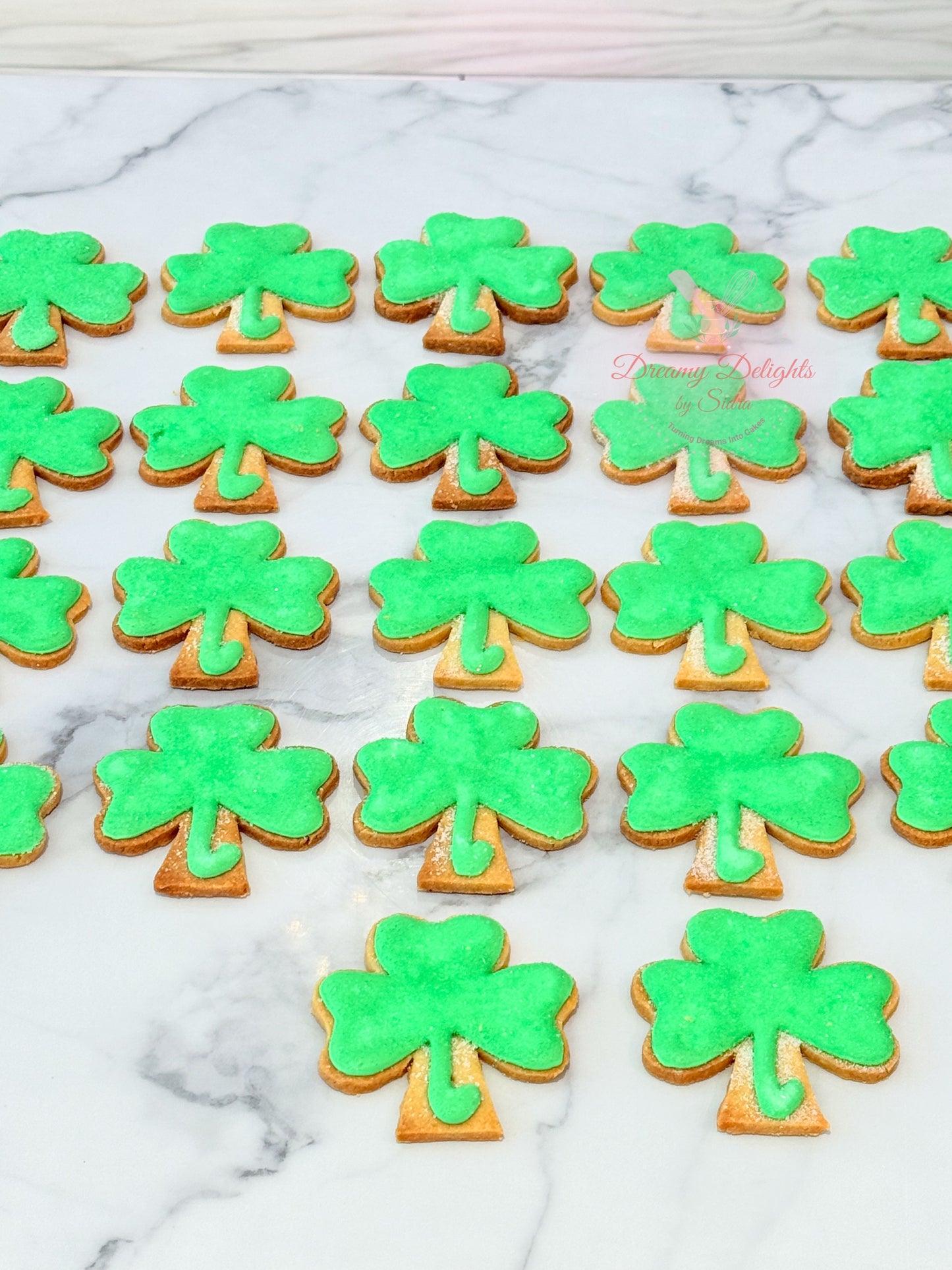 Clover Cookies for St. Patricks Day