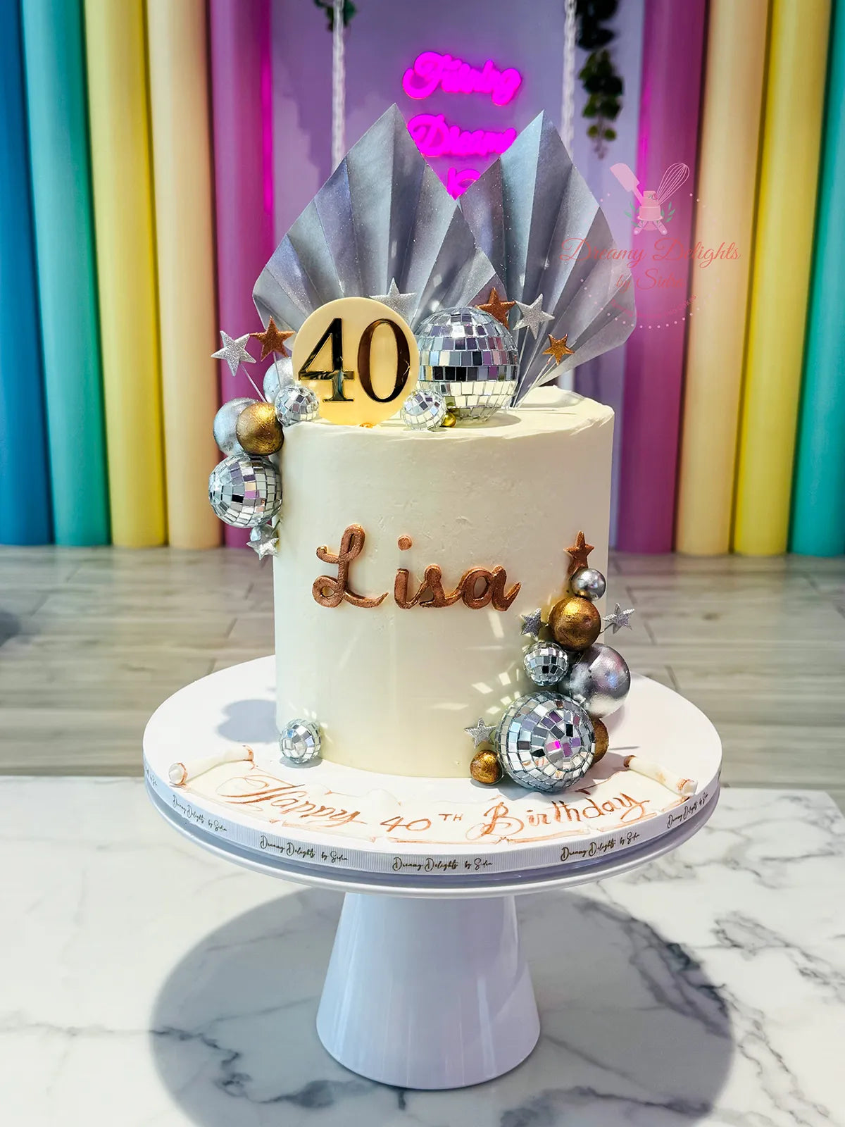 Disco Balls Cake