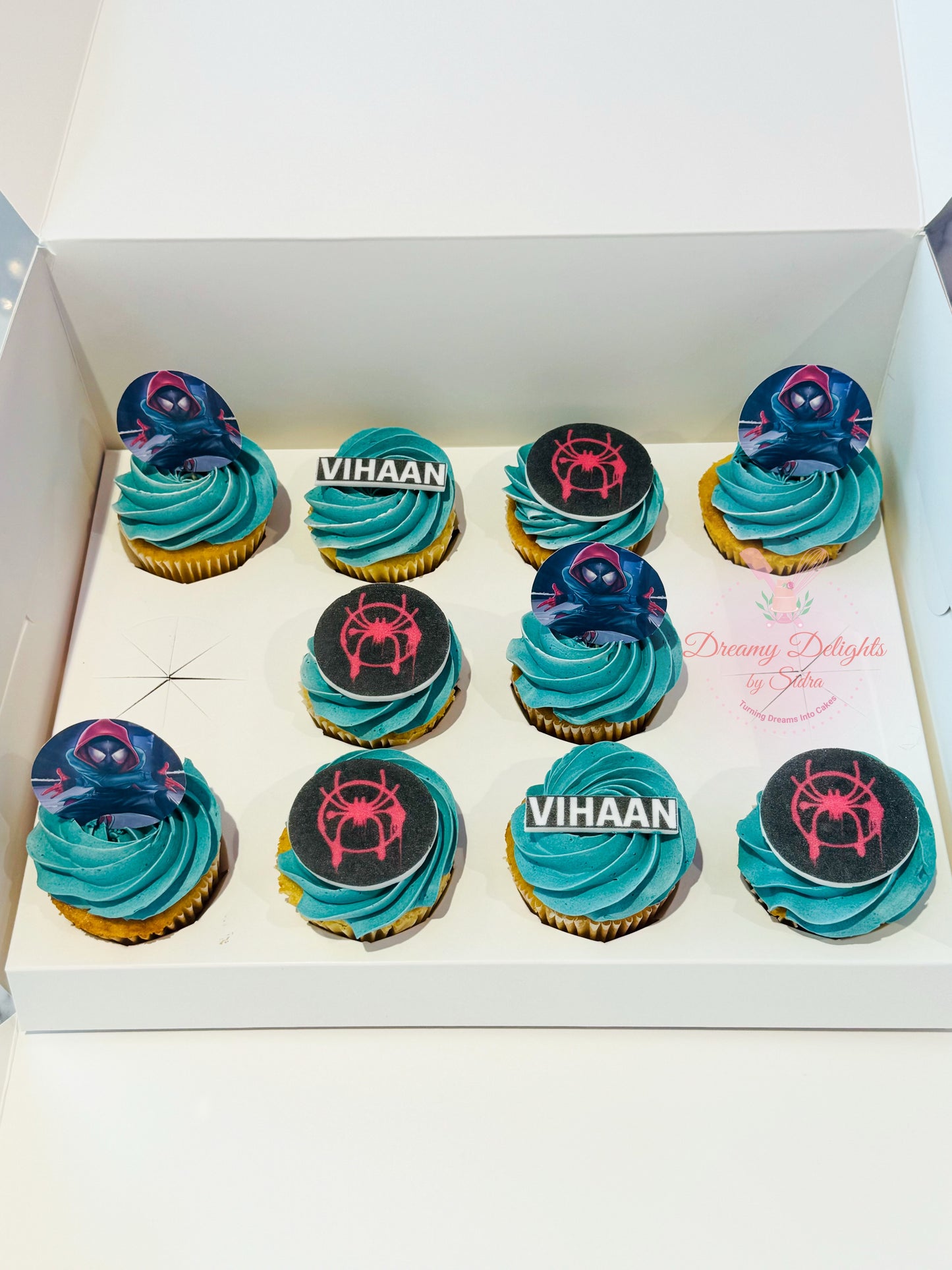 Miles Morales Cupcakes