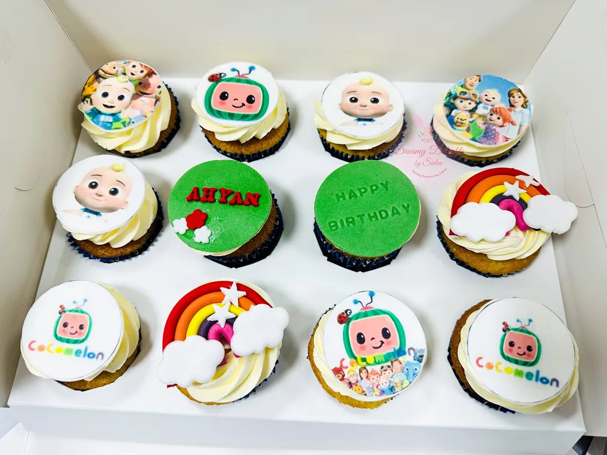 Cocomelon Cupcakes