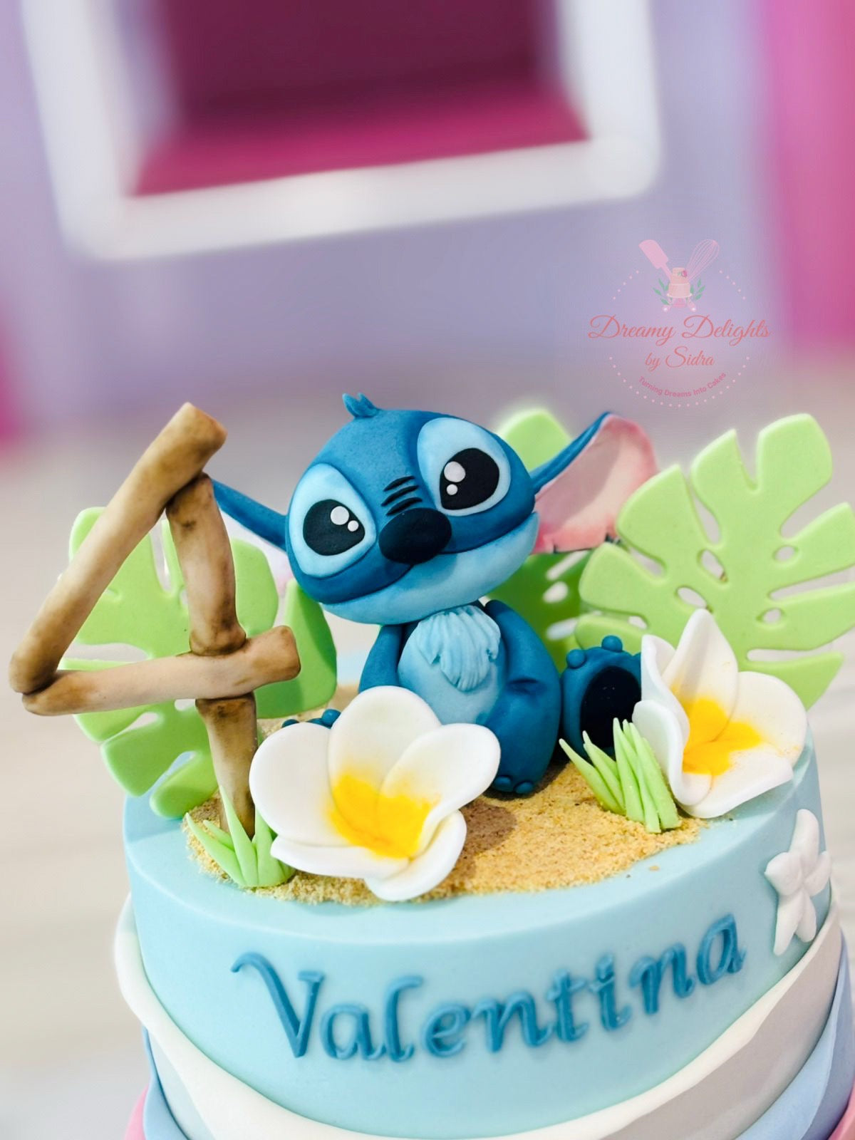 Stitch Birthday Cake for Girls