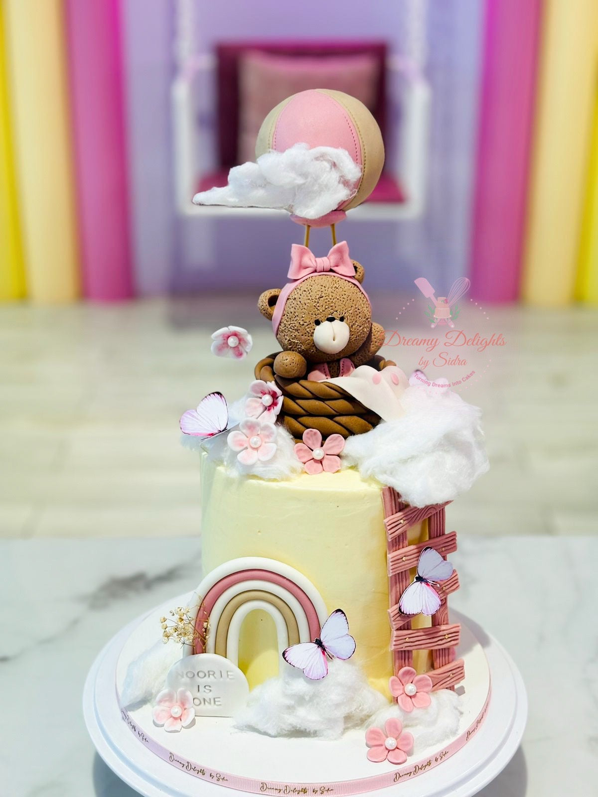 Girl Teddy Bear Cake