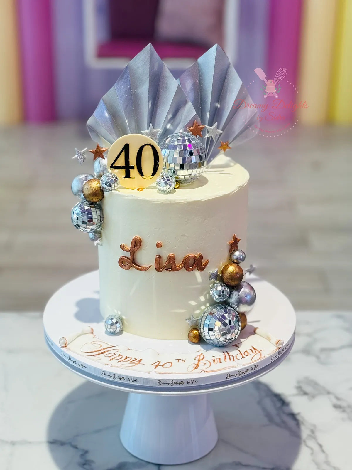 Disco Balls Cake