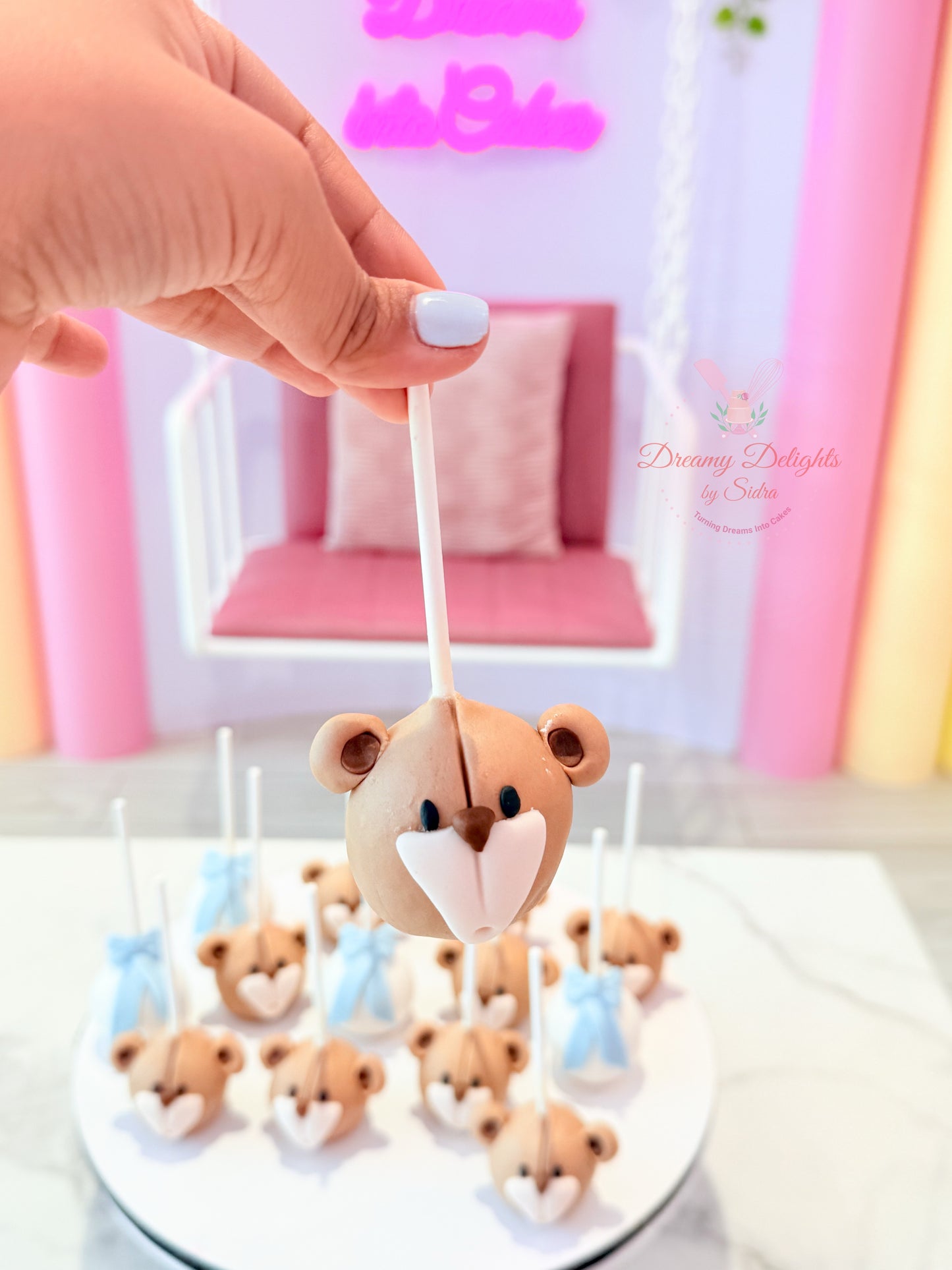 Sweet Teddy Bear Cakepops