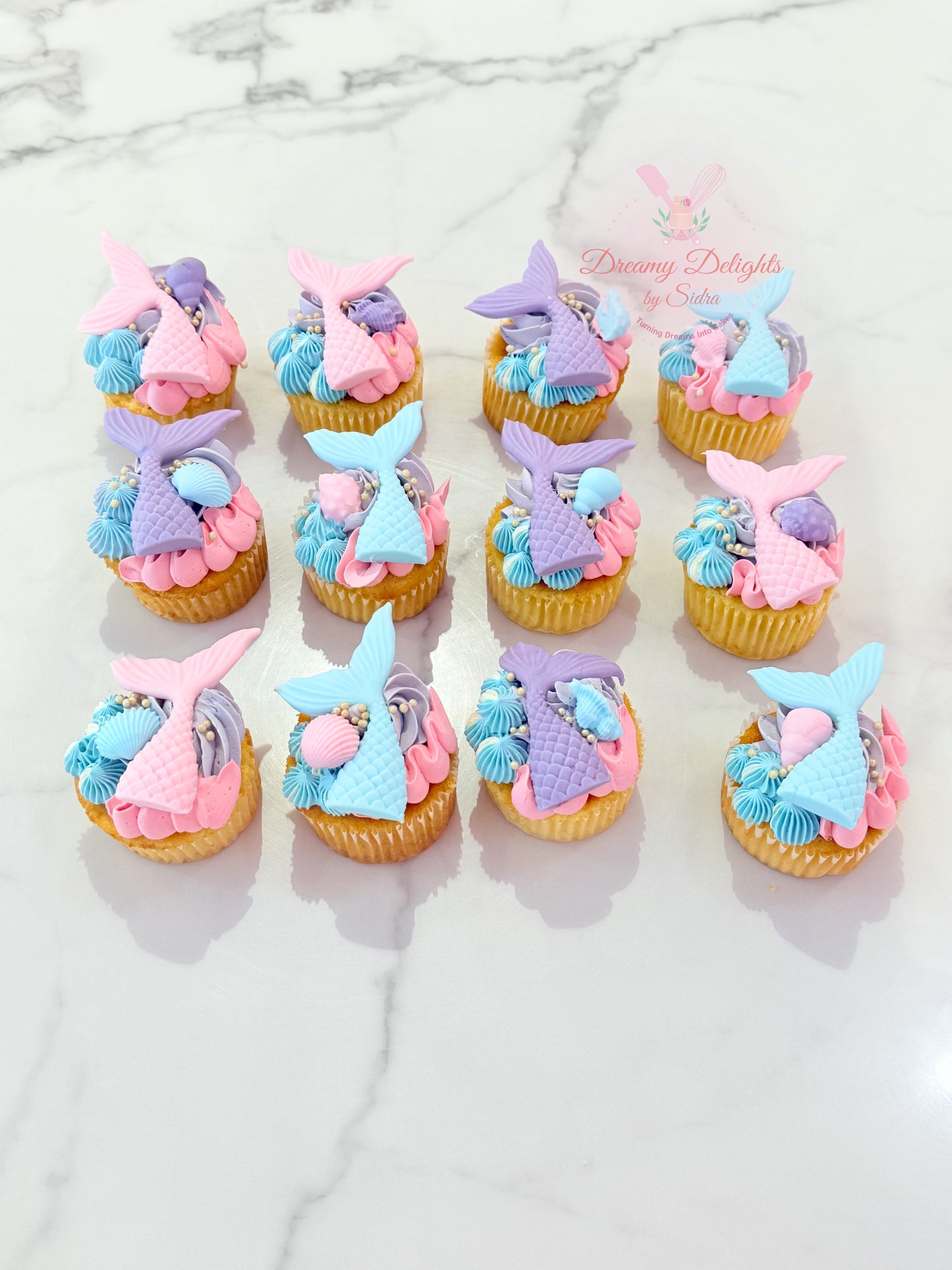 Mermaid Theme Cupcakes