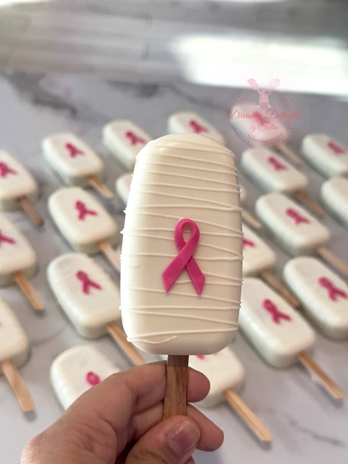 Breast Cancer Awareness Cakesicles
