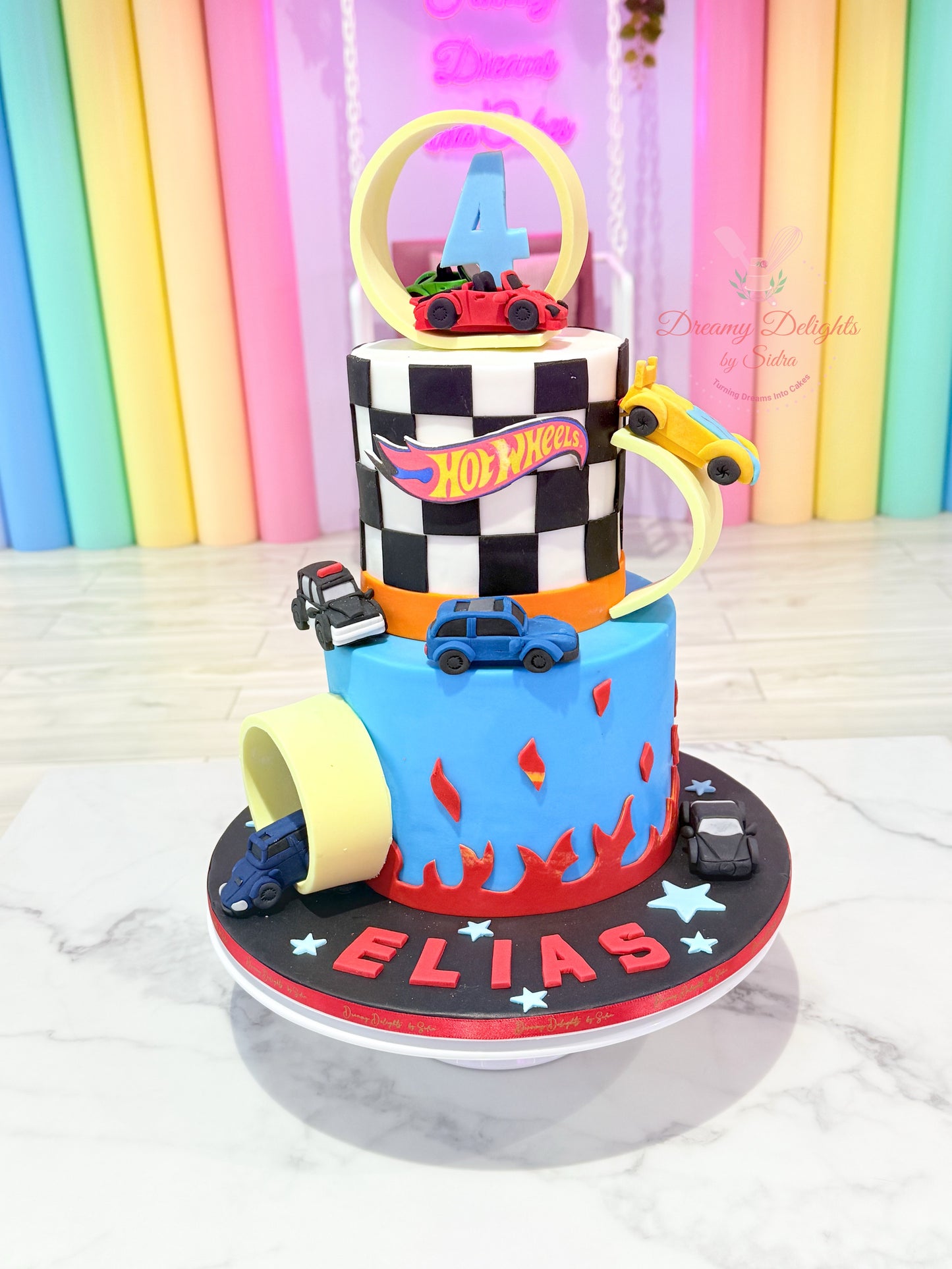 Hot Wheels Theme Cake