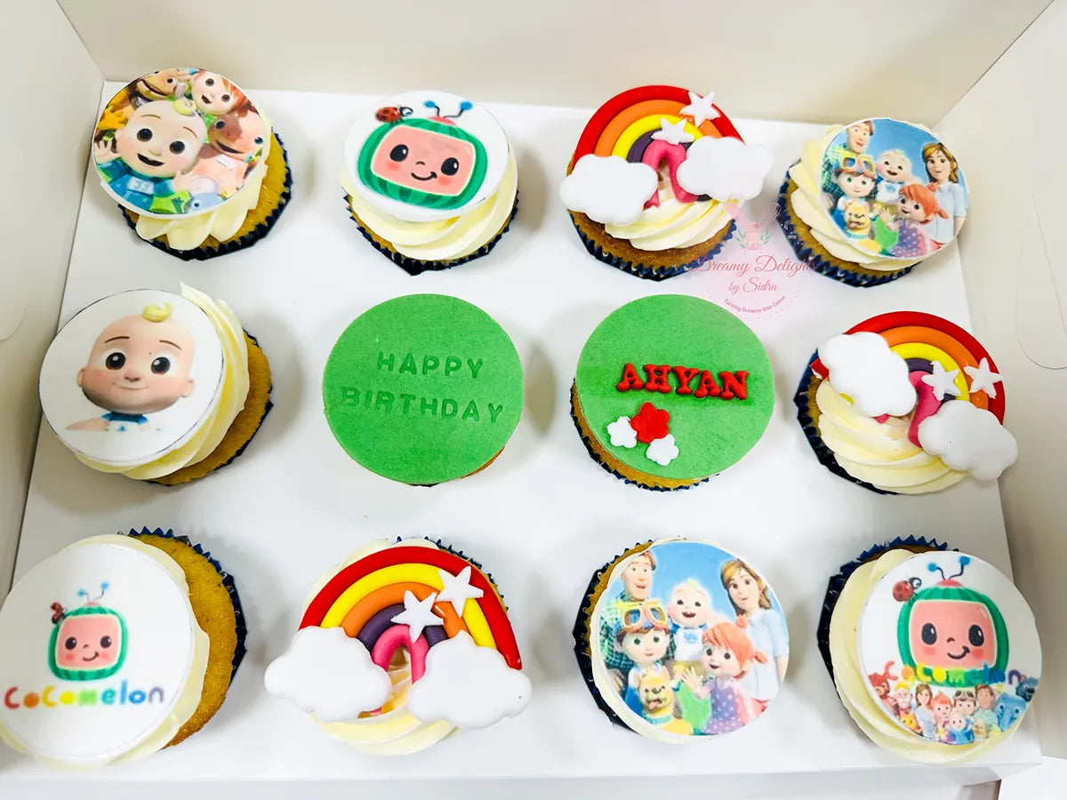 Cocomelon Cupcakes