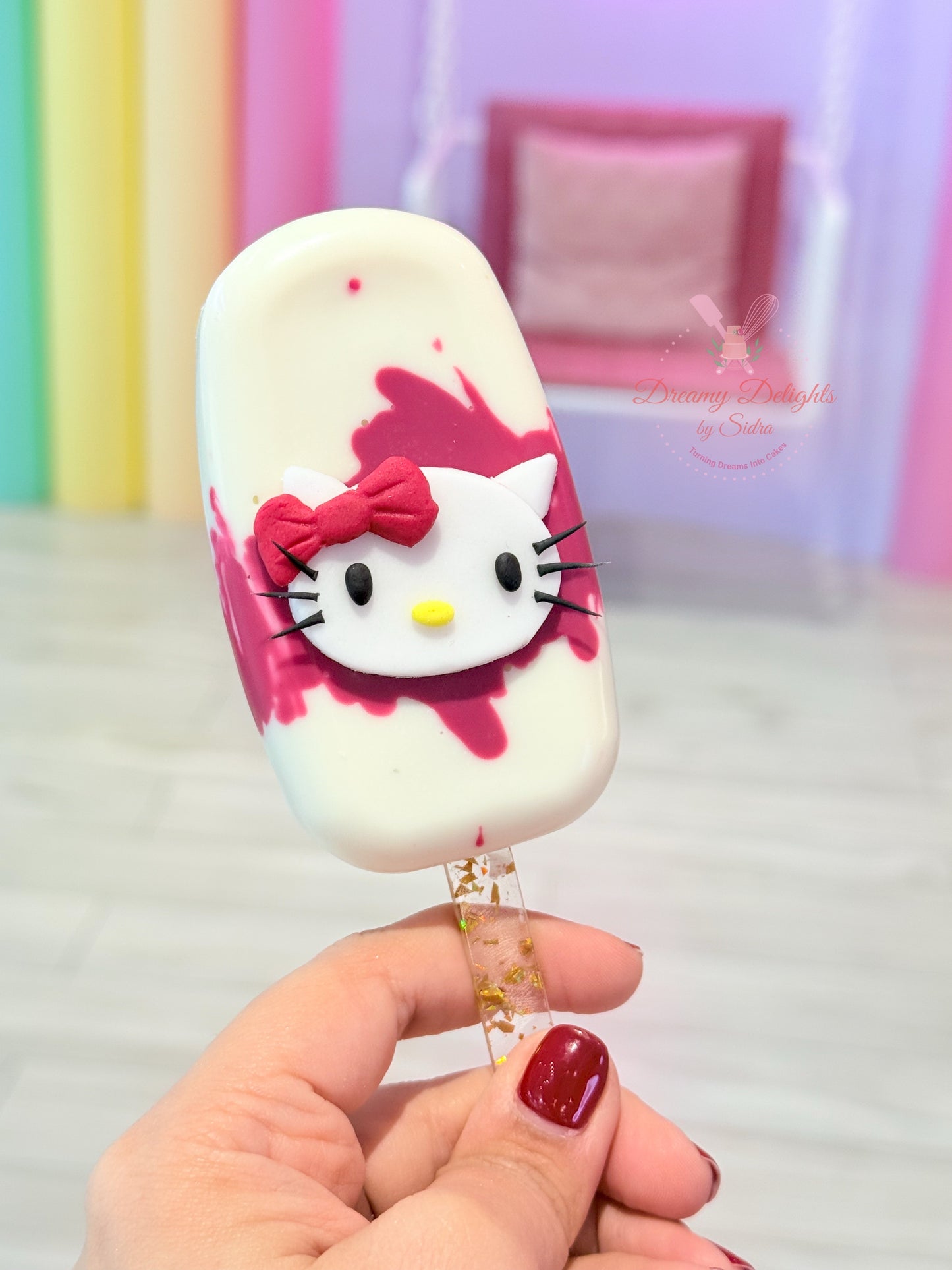 Hello Kitty Cakesicles