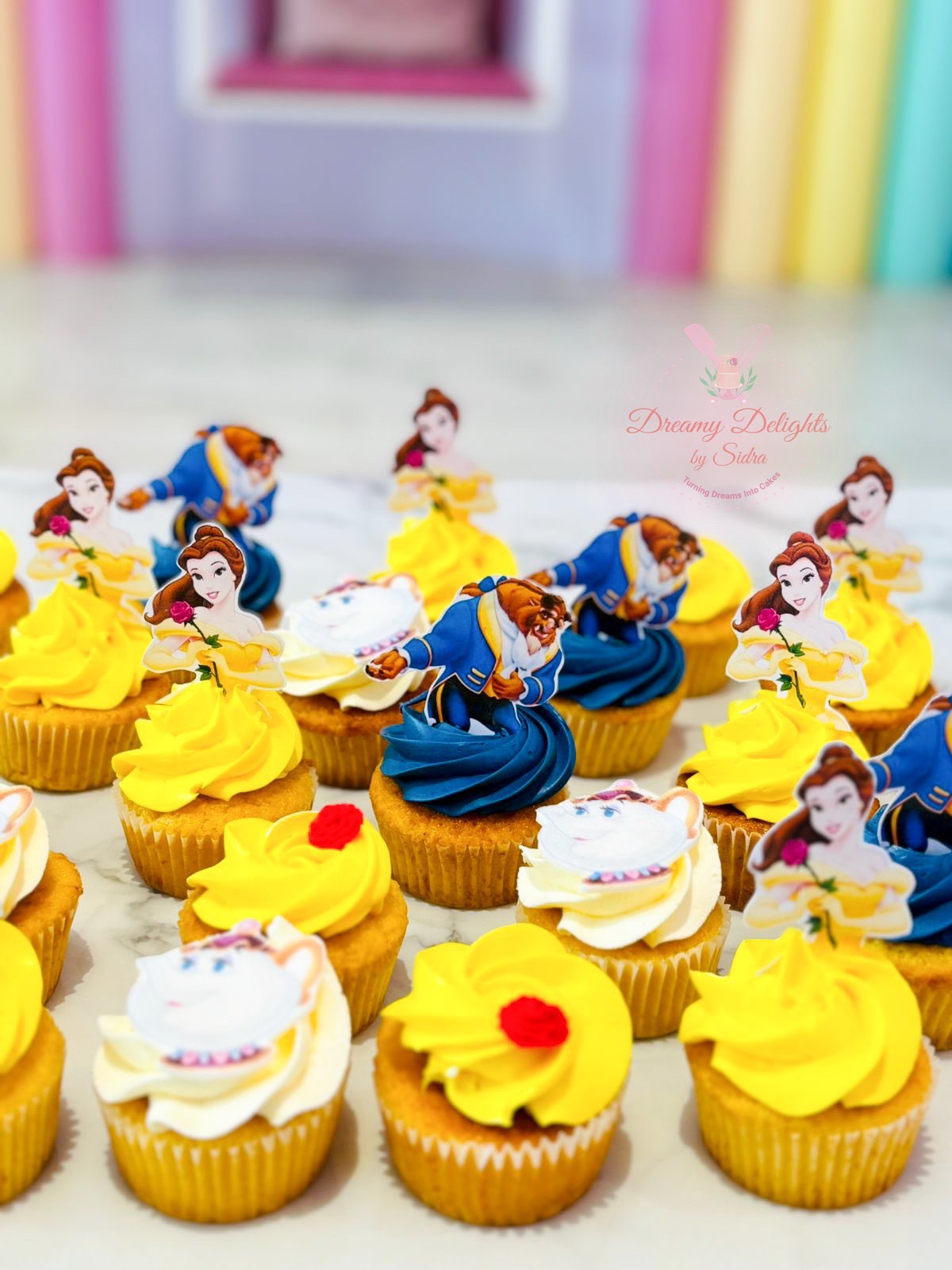 Beauty and The Beast Cupcakes