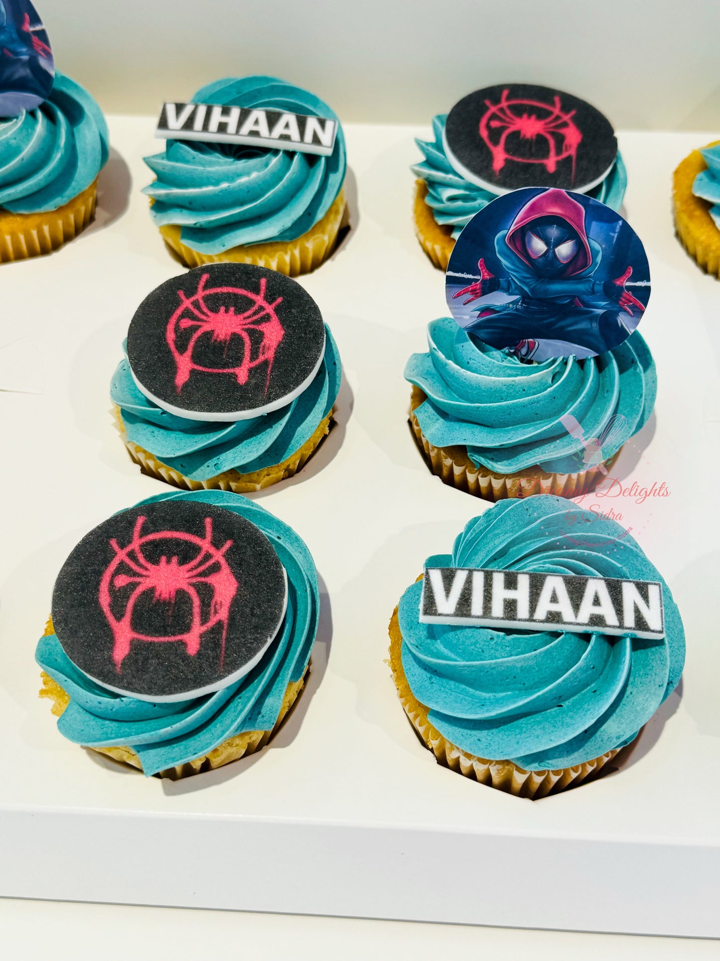 Miles Morales Cupcakes