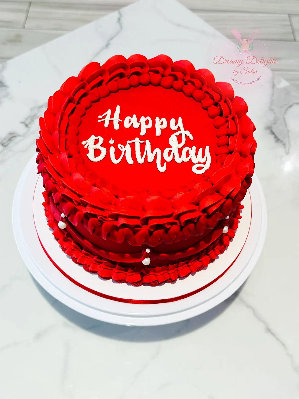 Red Vintage Cake