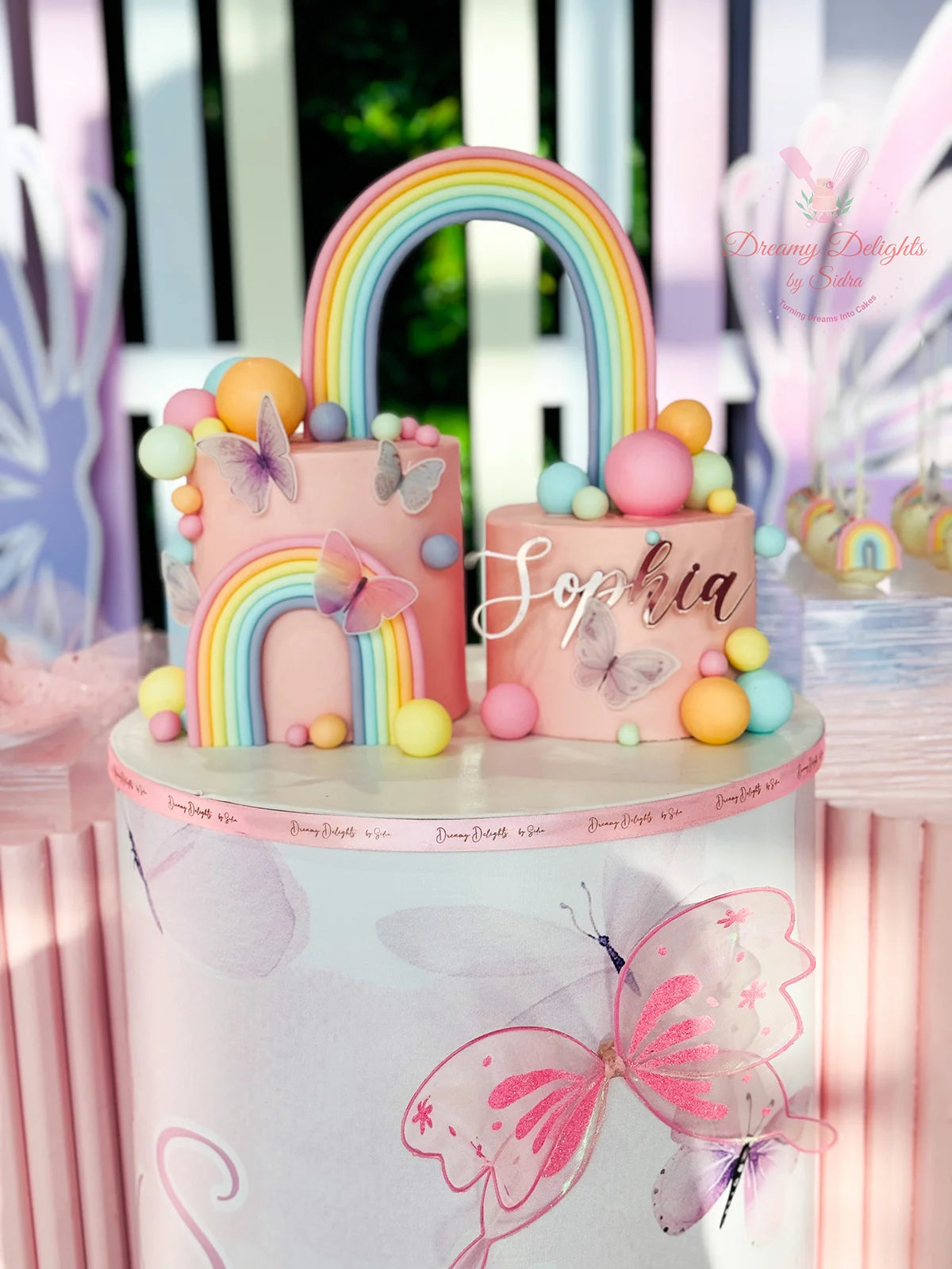 Rainbow Connecting cake