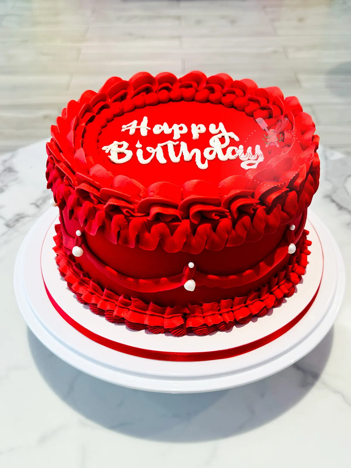 Red Vintage Cake