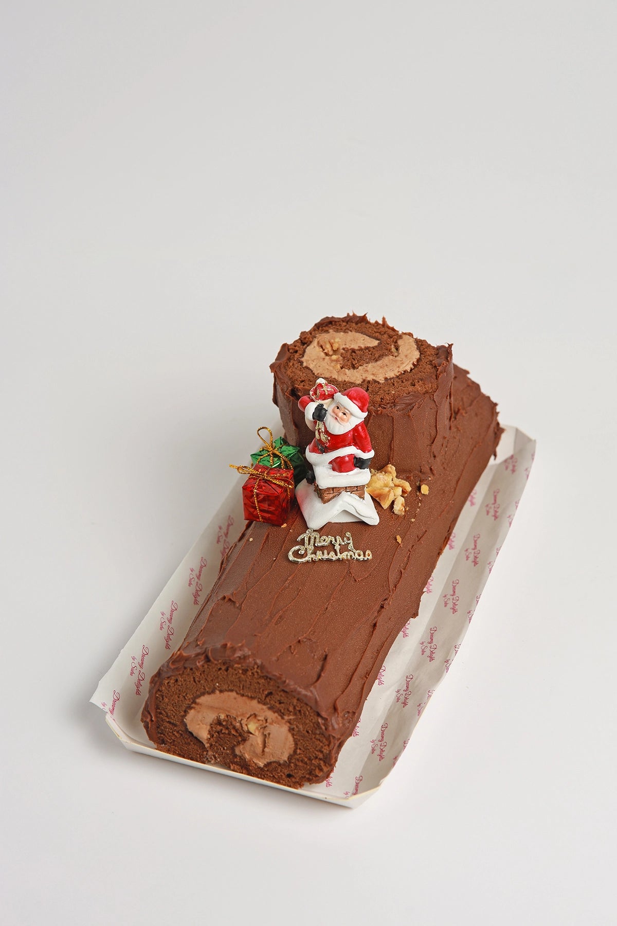 Choco Hazelnut Log Cake