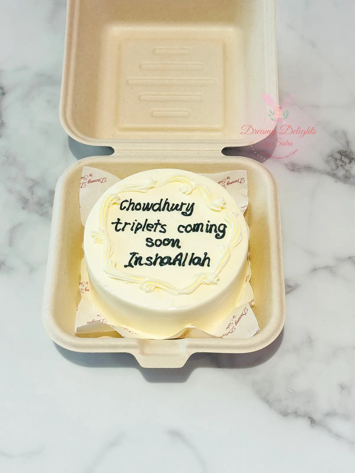 Triplets Bento Cake