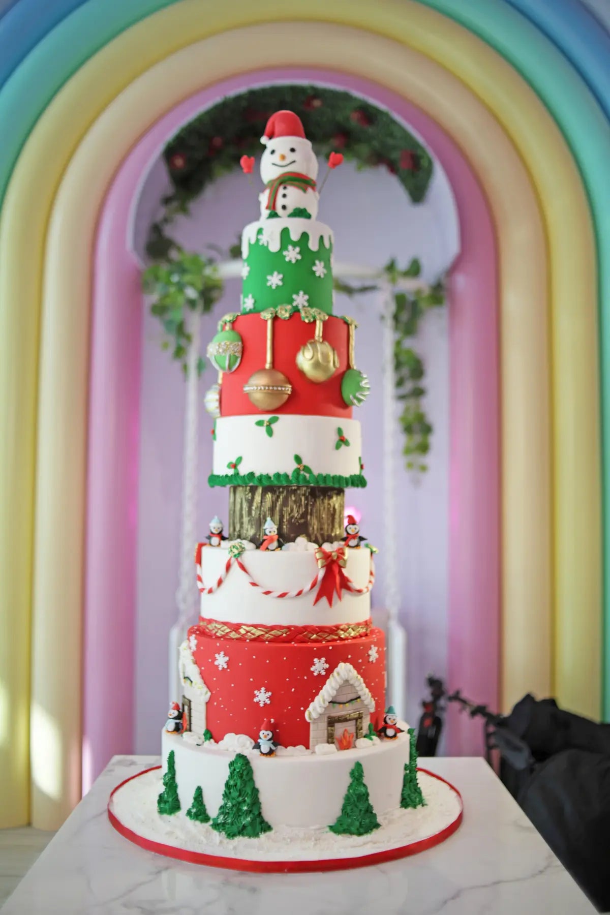 Giant Snowman Cake
