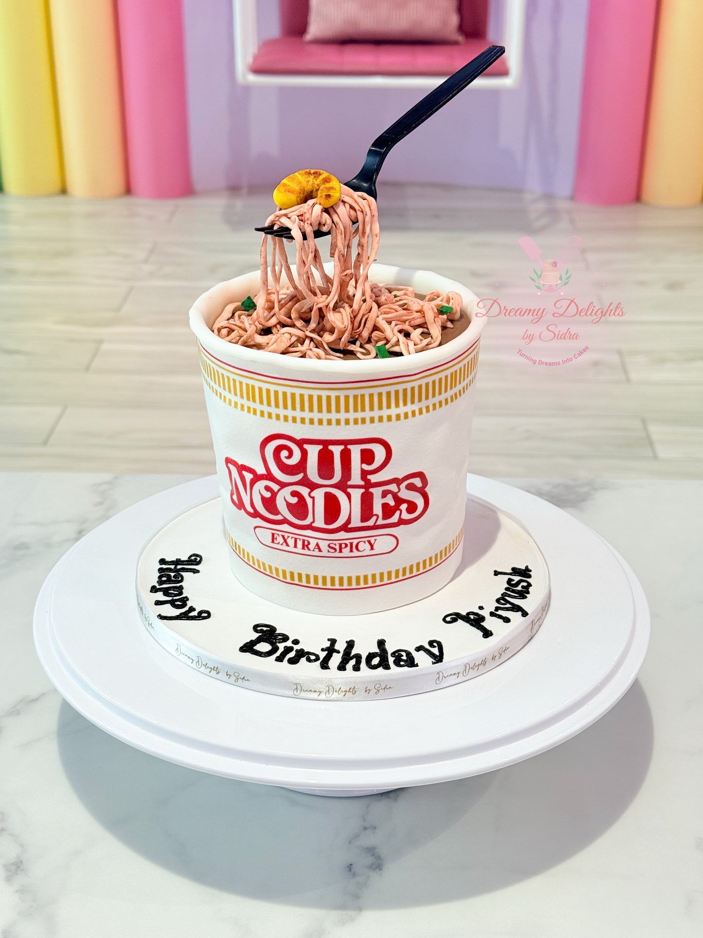Fun Cup Noodles Cake