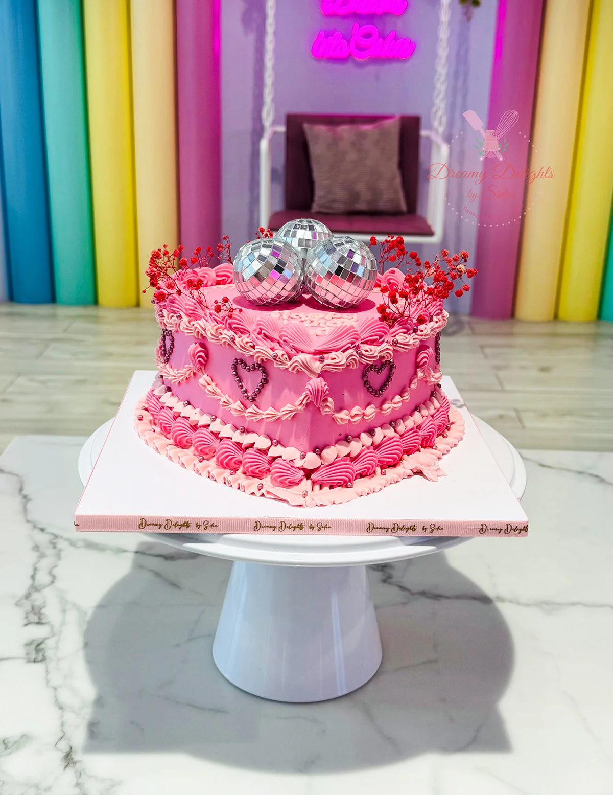 Vintage Heart Cake