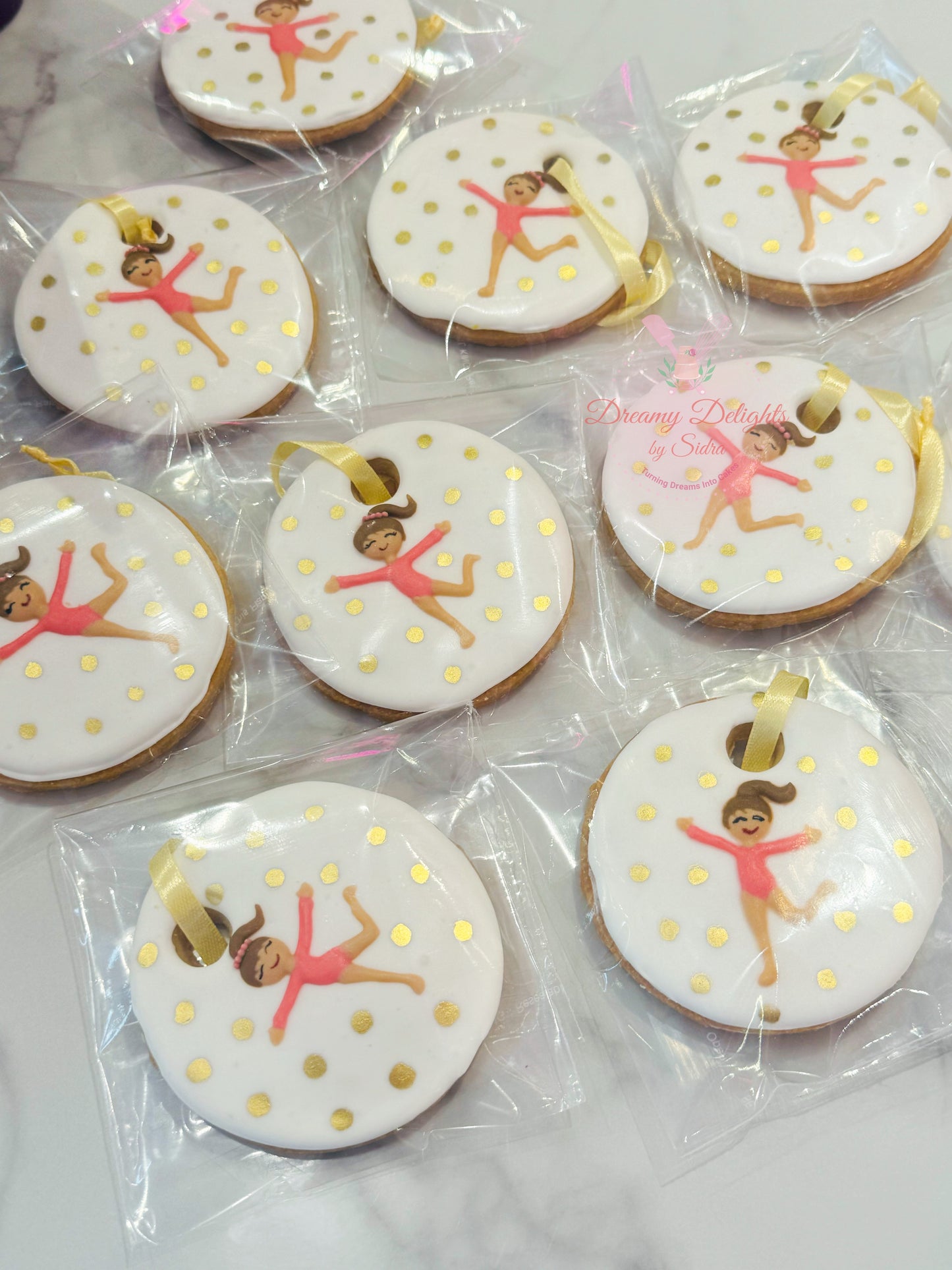 Gymnastics Medal Cookies