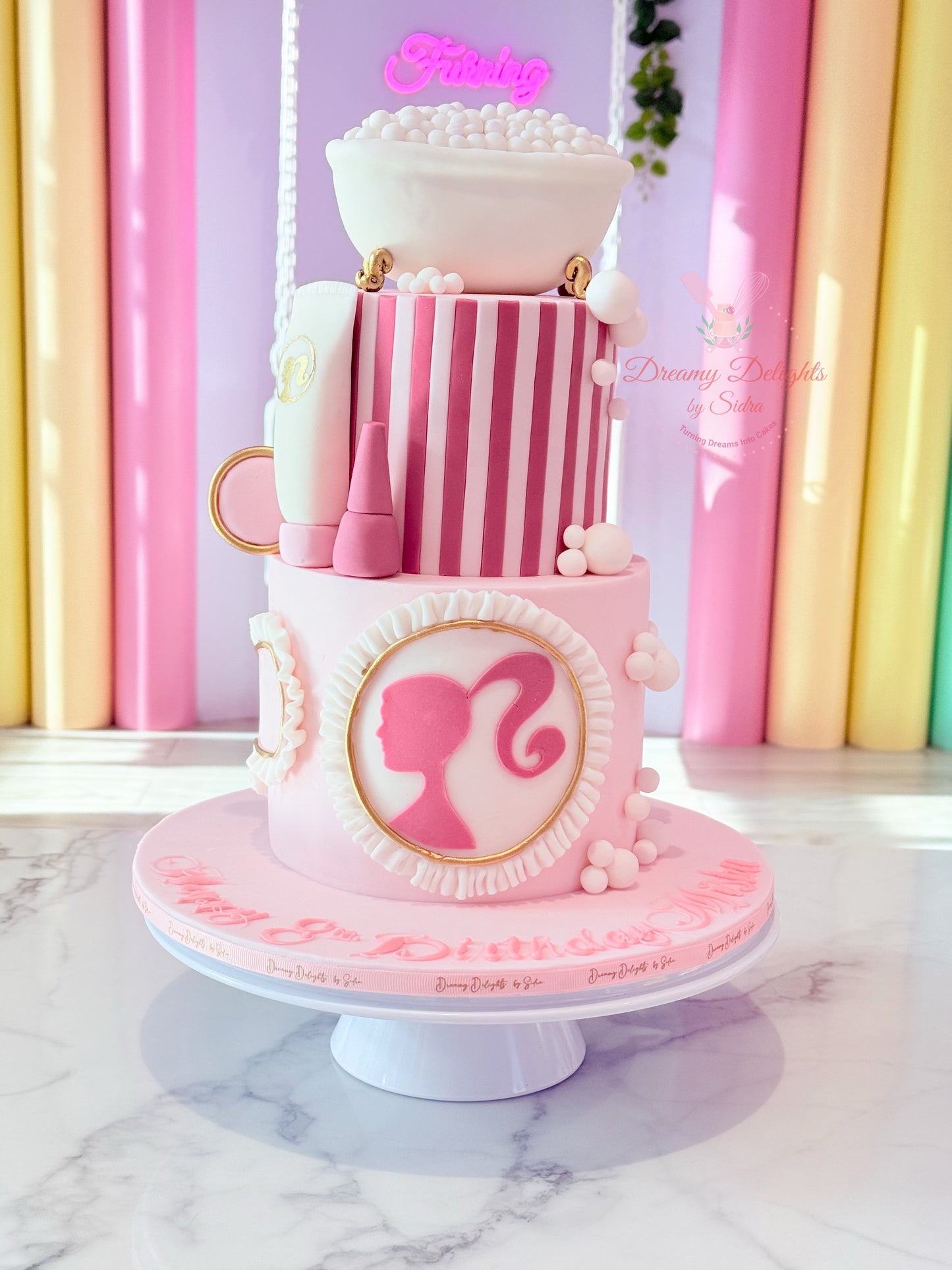 Elegant Barbie Spa Cake