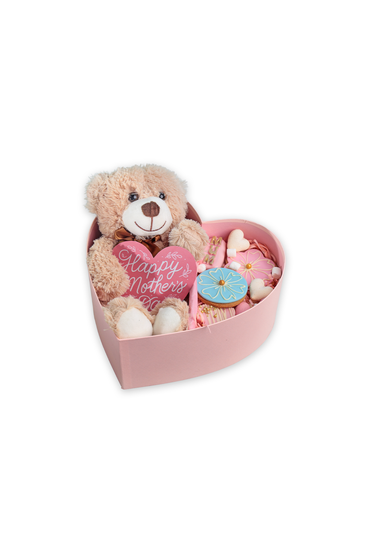 Mothers Day Heart Box with Teddy