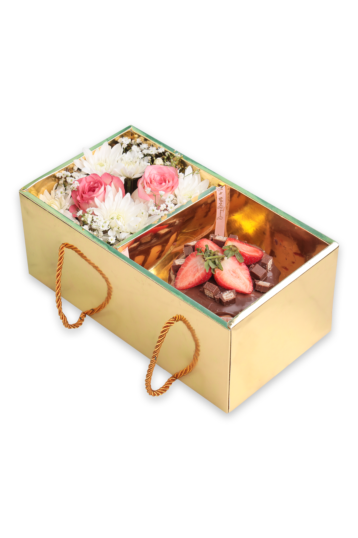 Valentine Bento Cake and Flowers Bundle