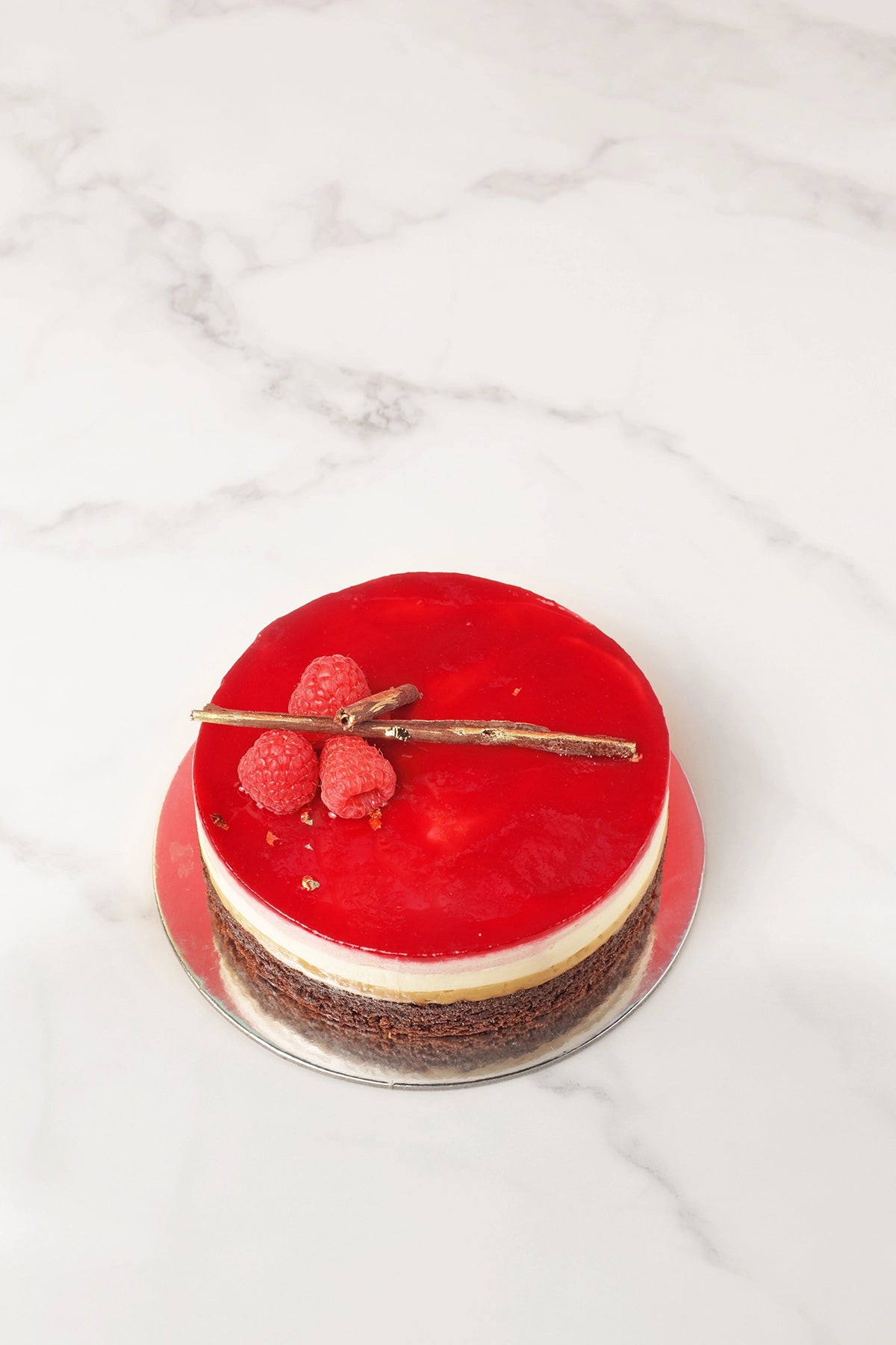 Raspberry Mousse Cake