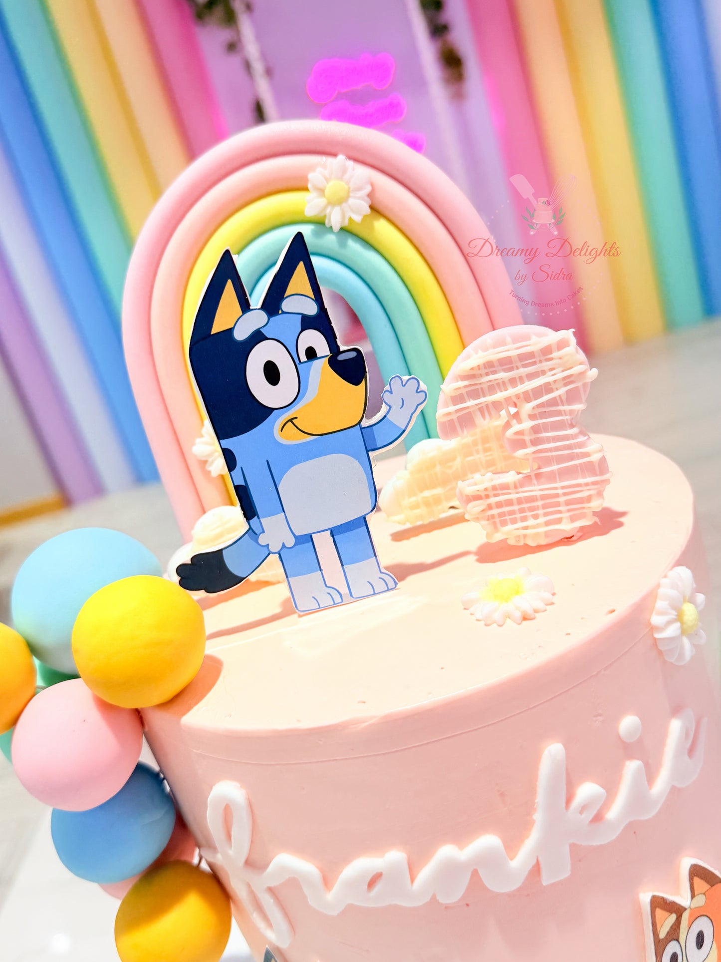 Bluey Birthday Cake