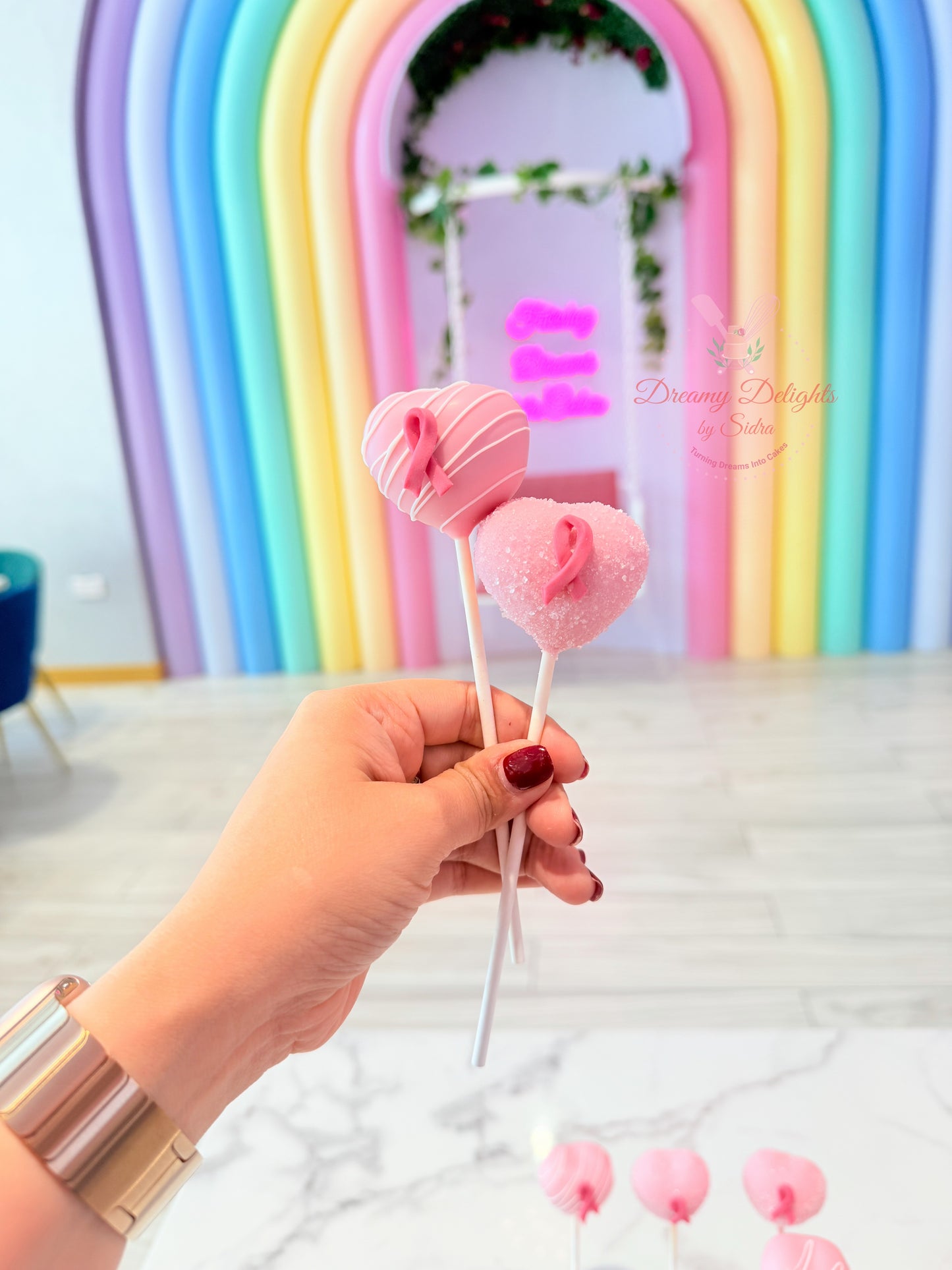 Breast Cancer Awareness Cakepops