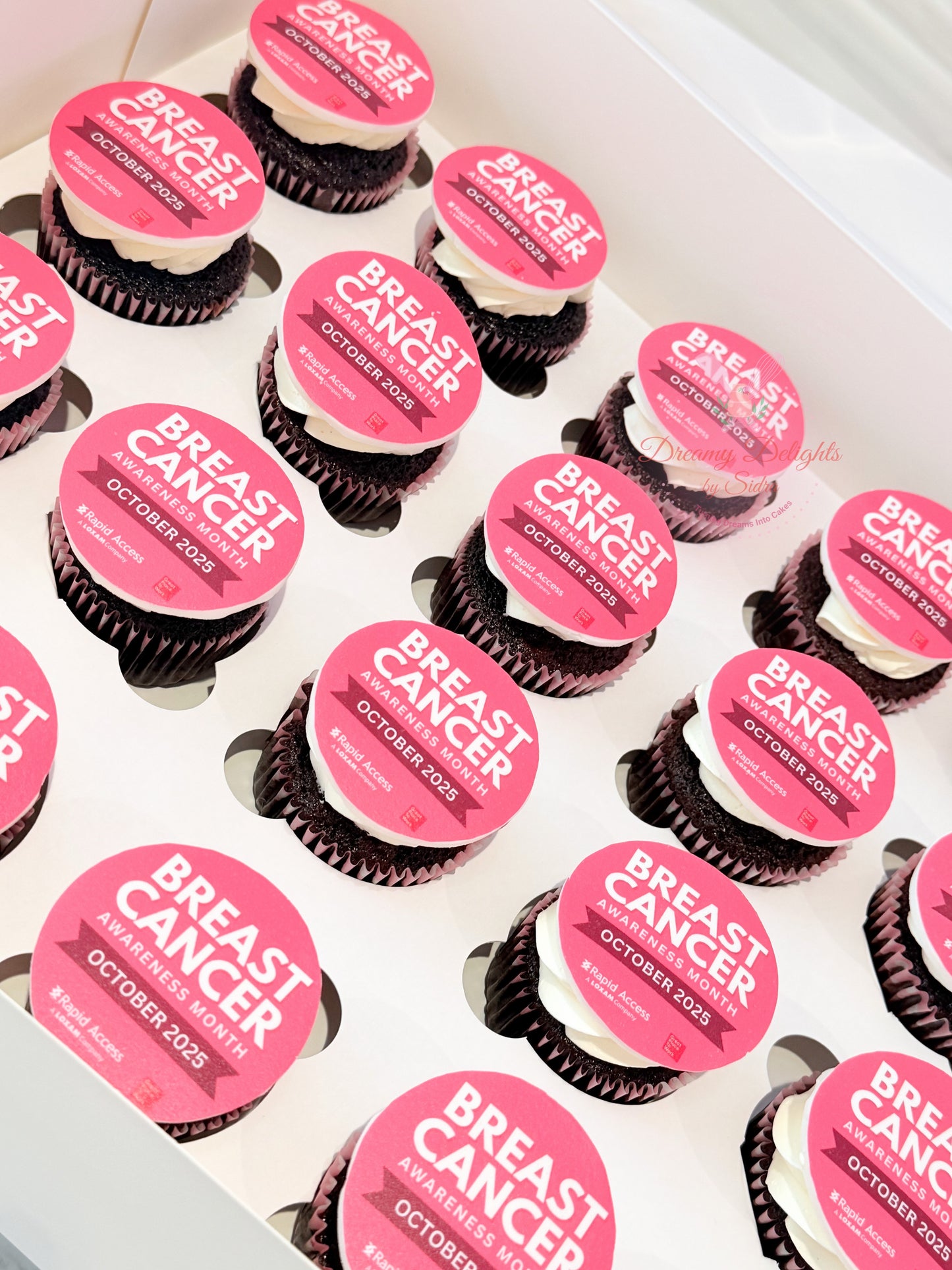 Breast Cancer Awareness Cupcakes