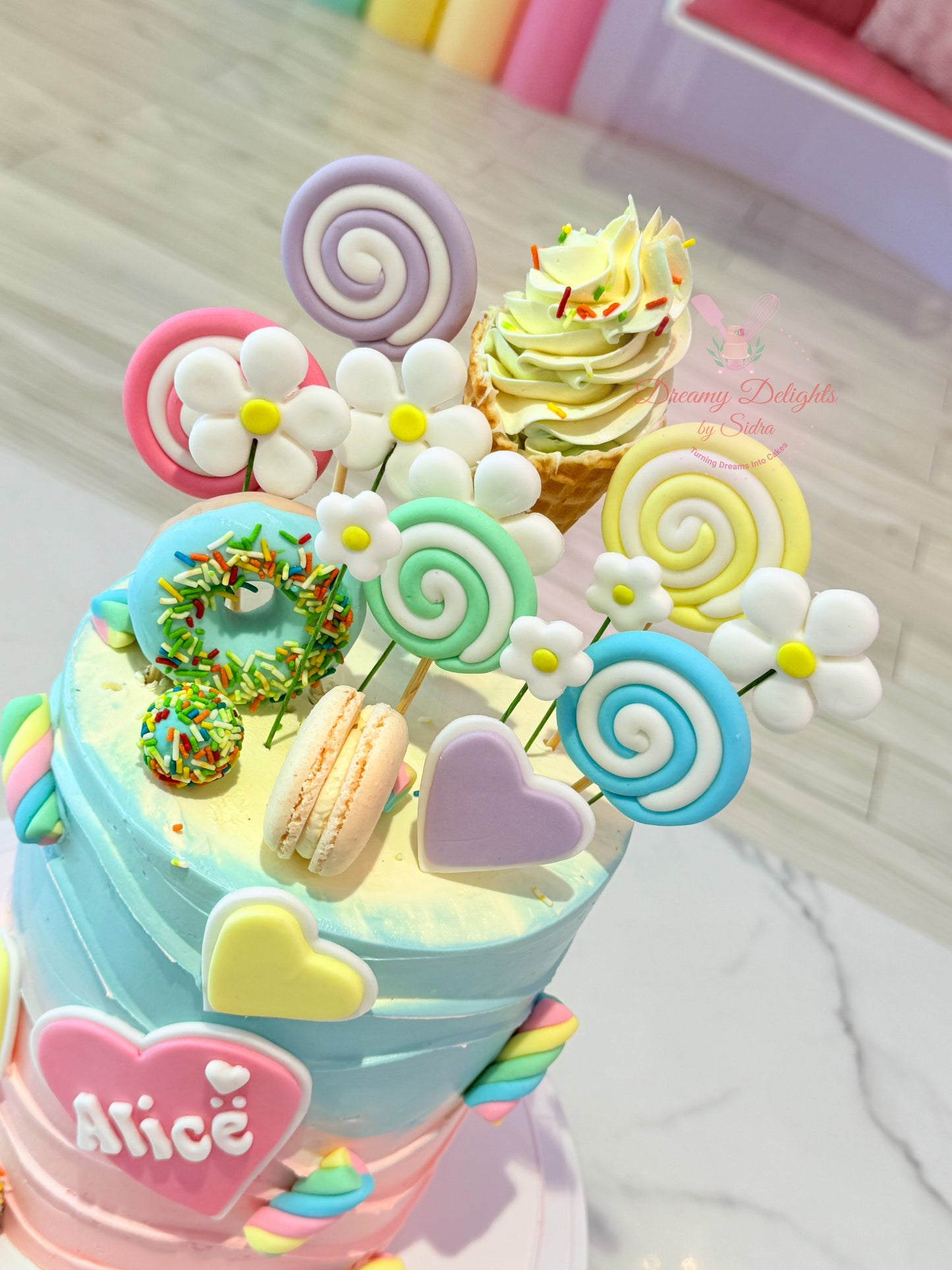 Whimsical Candyland Cake