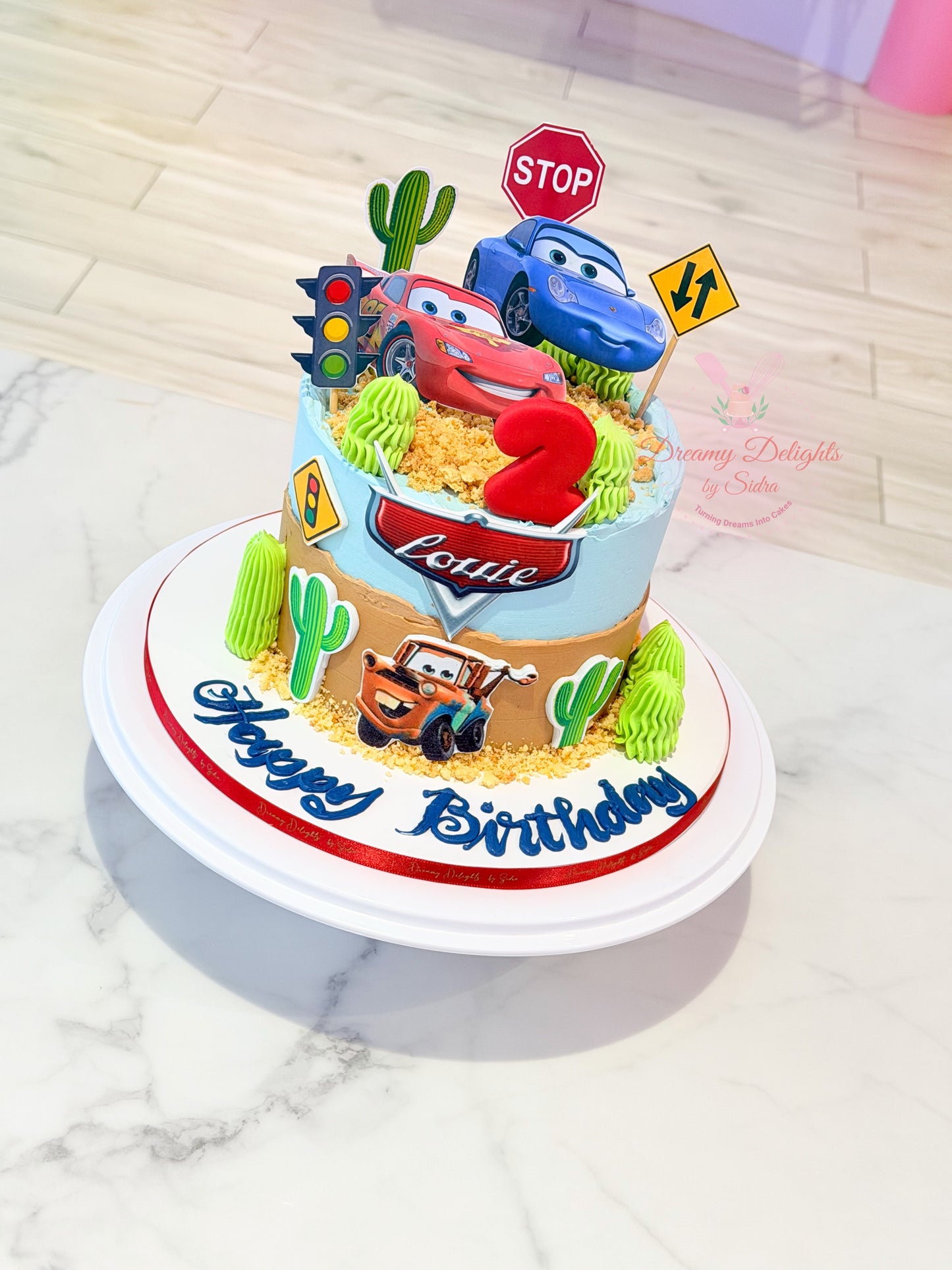 Cars Theme Cake
