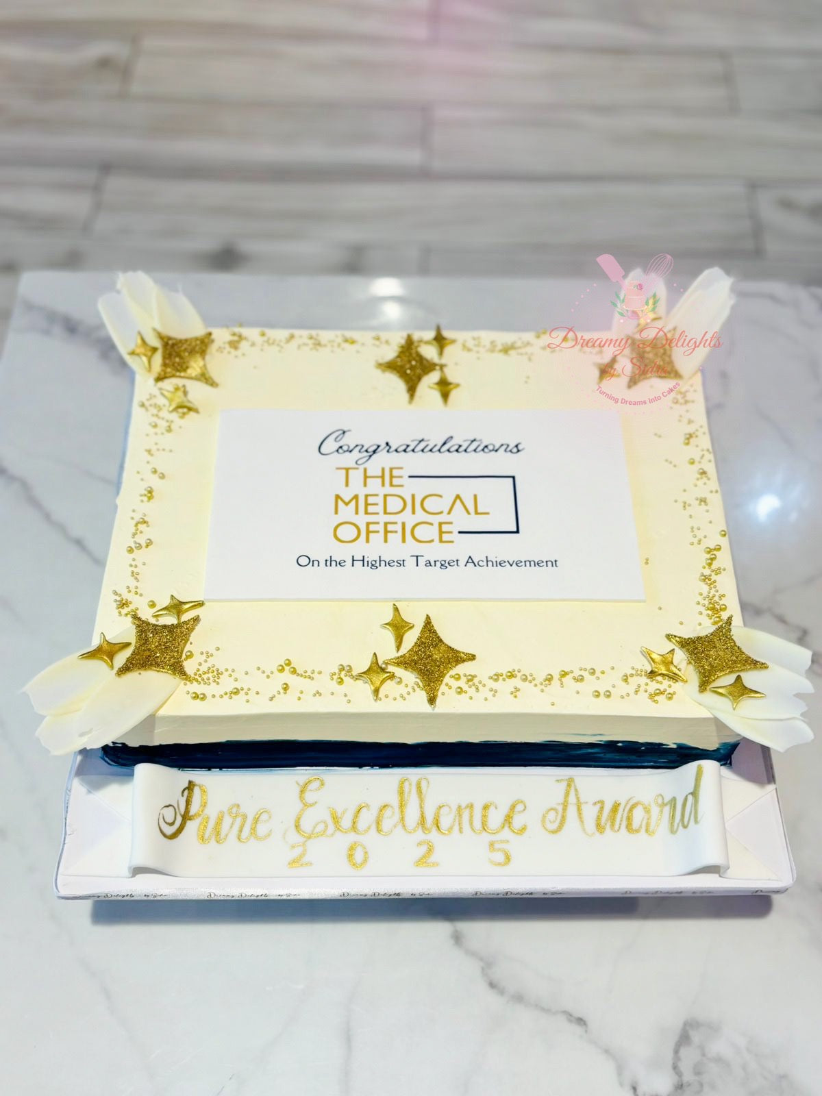 Corporate Anniversary Logo Cake